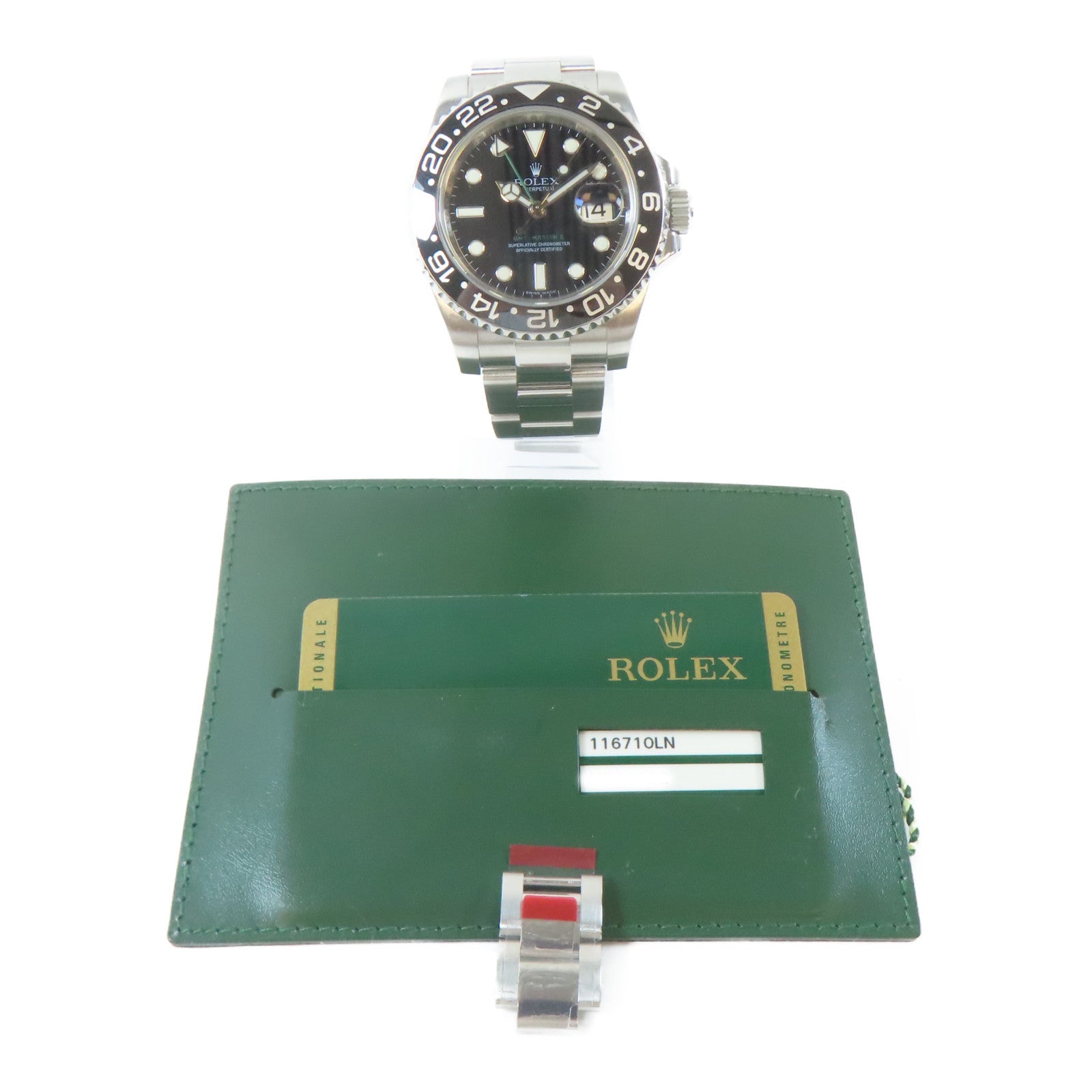 ROLEX GMT Master II4 0mm不鏽鋼手錶自動機芯黑色