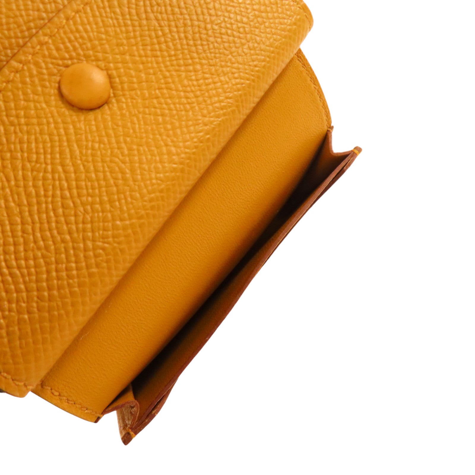 HERMES【激減優惠】 Epsom皮革Bearn Card Case金扣卡套