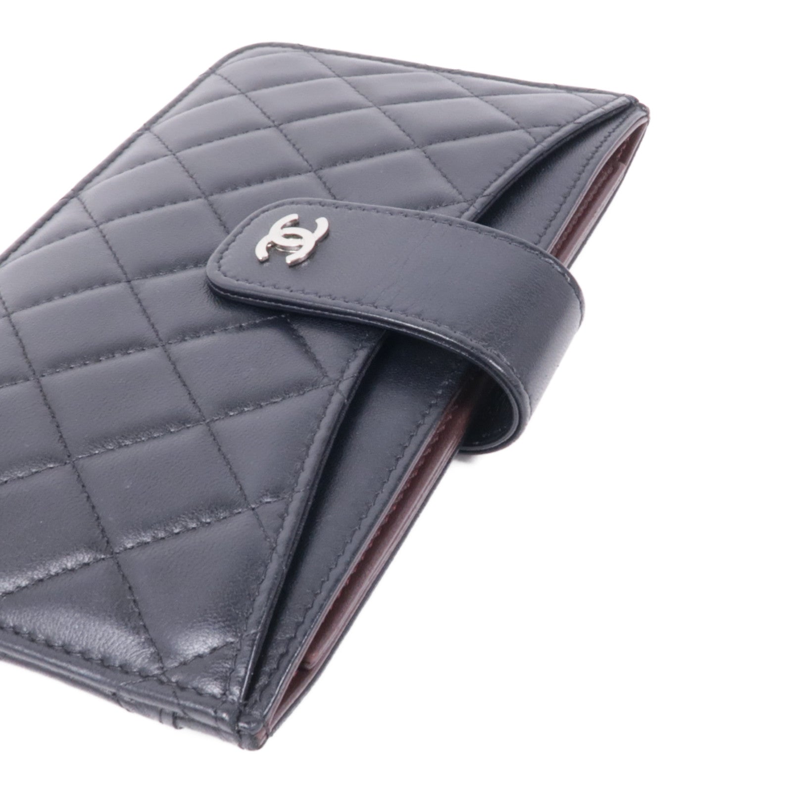 CHANEL 羊皮皮革Pouch/Clutch銀扣手拿包