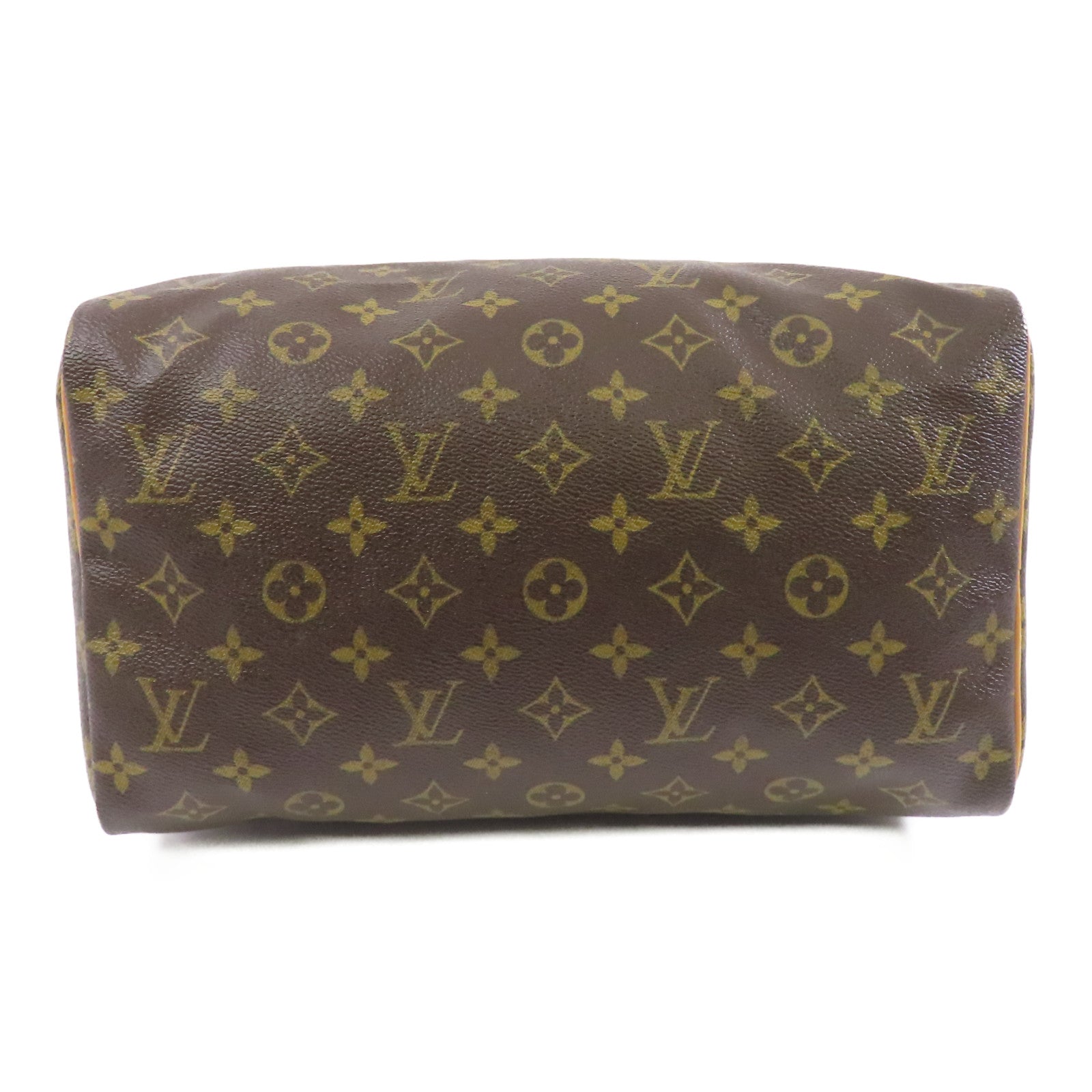 LOUIS VUITTON Monogram Speedy 30金扣手挽袋棕色