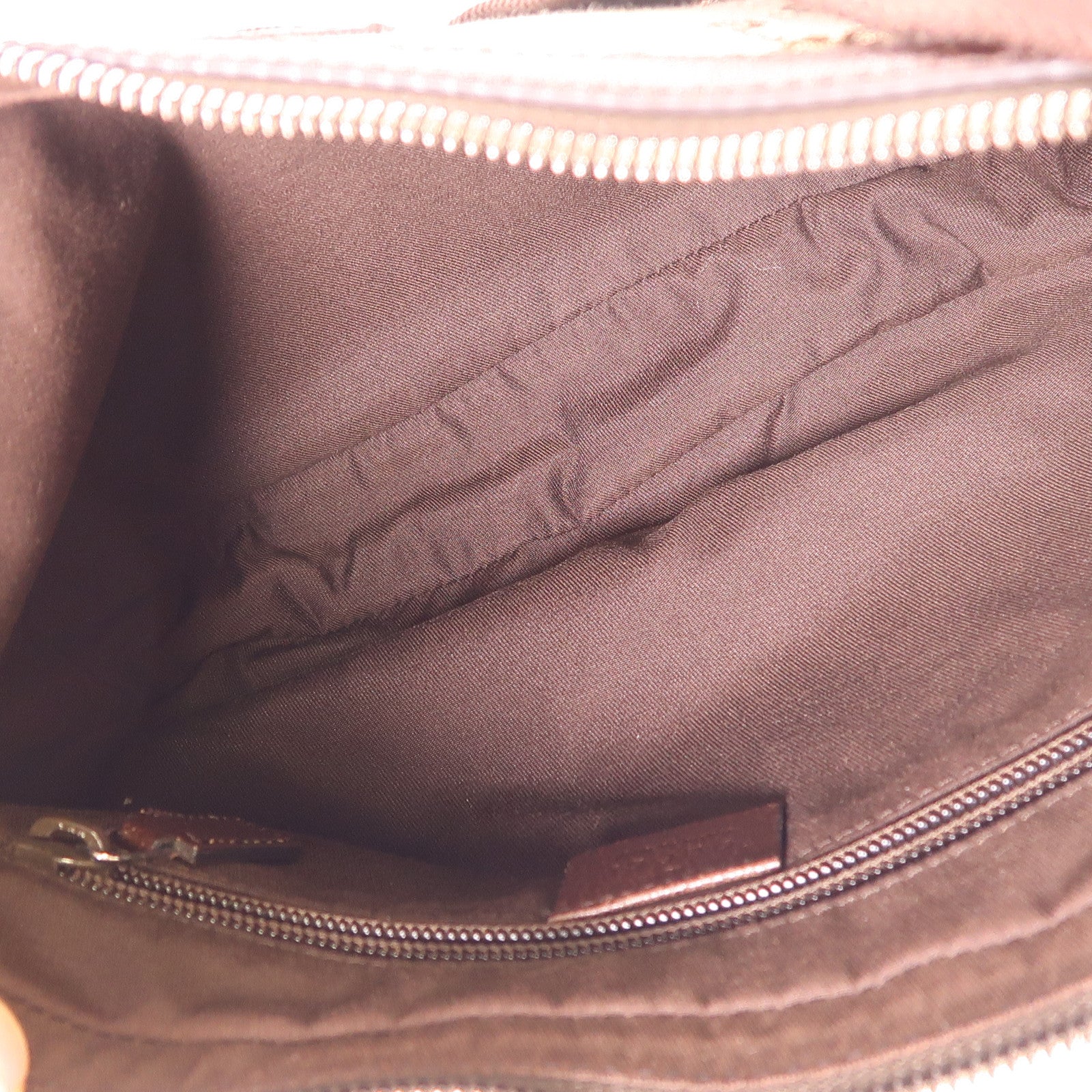 GUCCI 帆布Shoulder Bag銀扣肩背袋