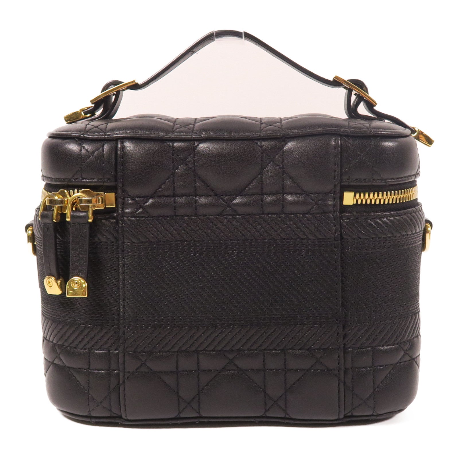 Dior 牛皮皮革Travel Vanity Case金扣手挽肩背兩用袋