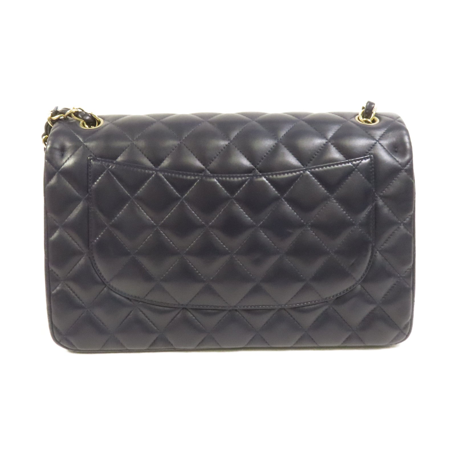 CHANEL 羊皮皮革Large Classic金扣鏈帶肩背袋