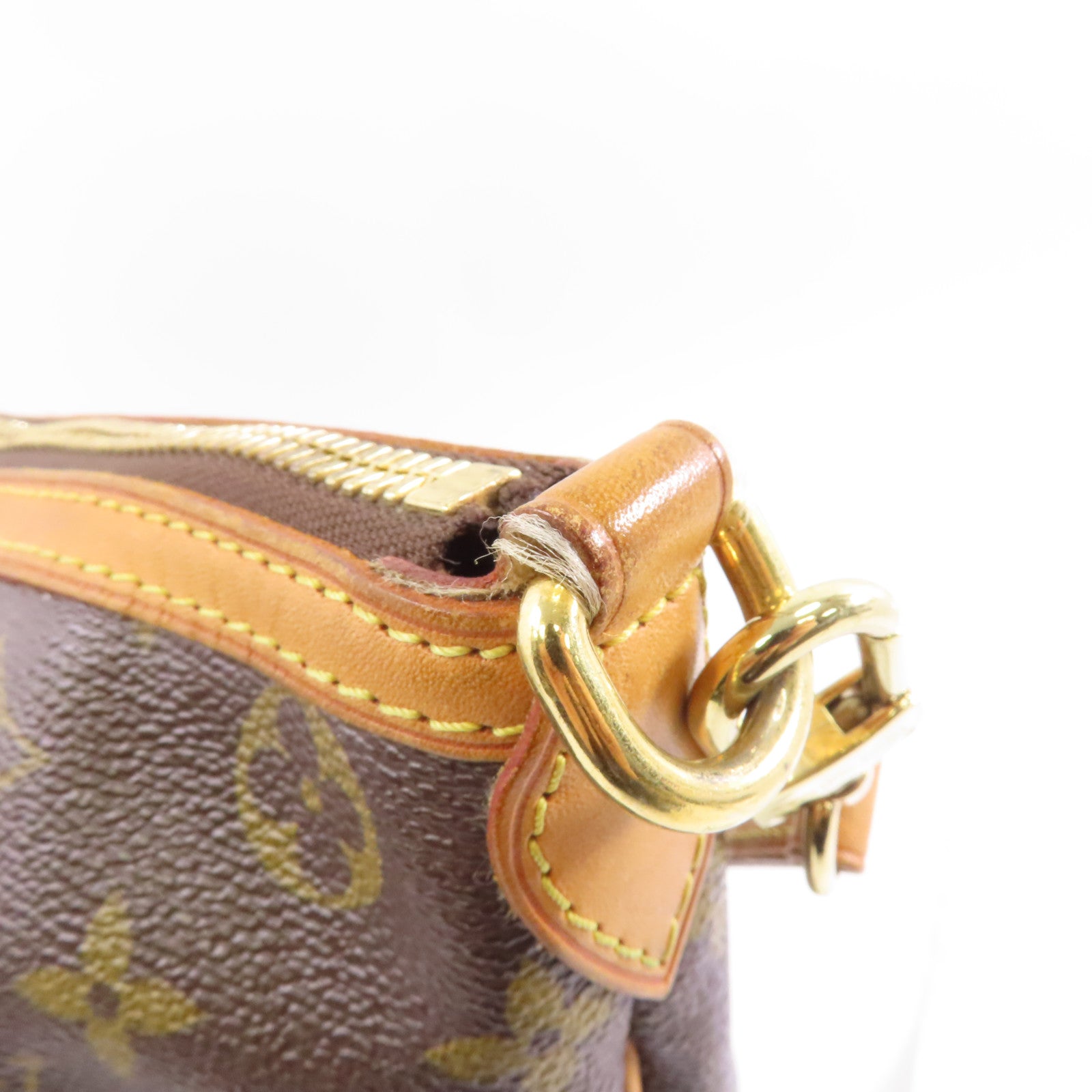 LOUIS VUITTON Monogram Palermo PM金扣手挽肩背兩用袋棕色