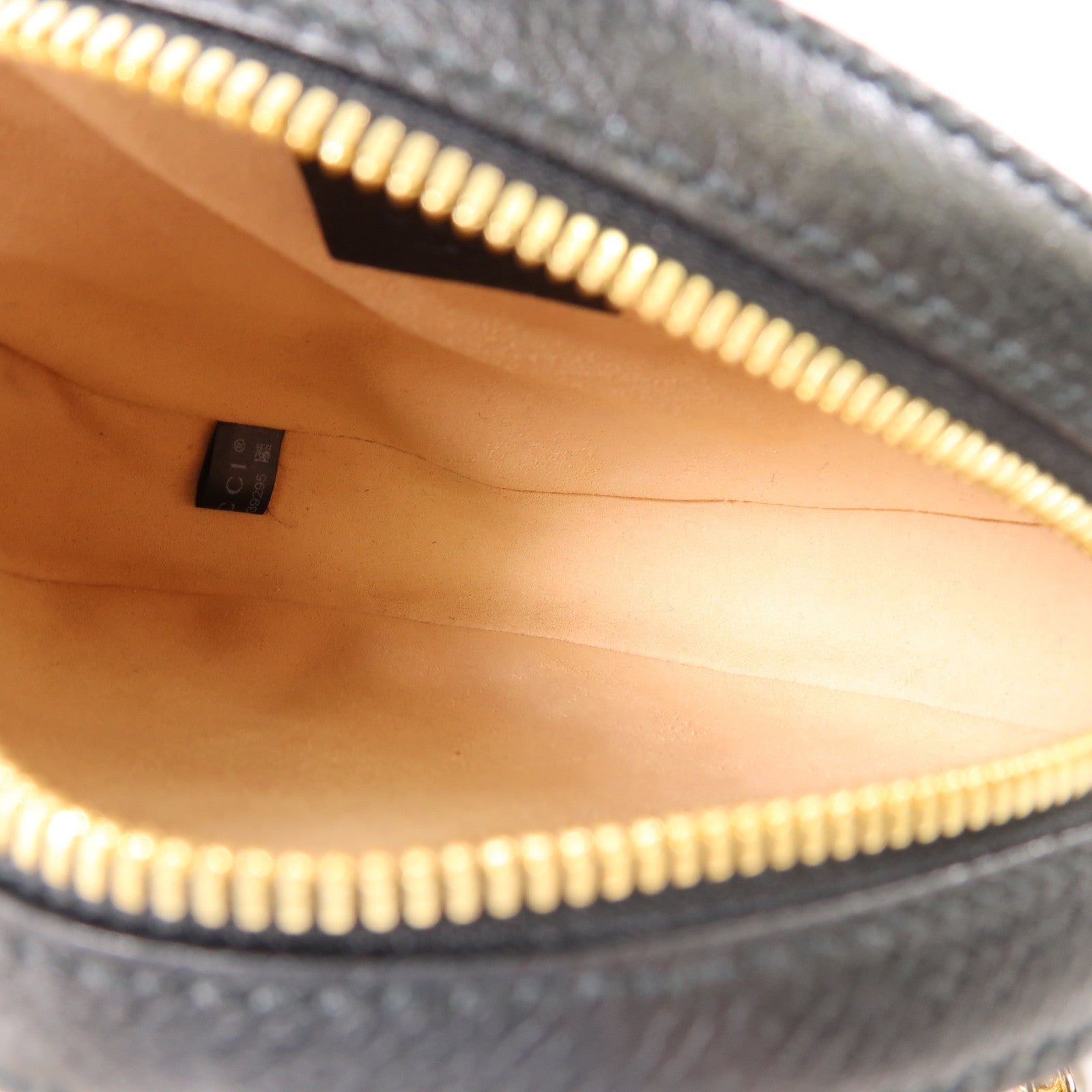 GUCCI 牛皮皮革Ophidia GG Mini Round Shoulder金扣鏈帶肩背袋黑色