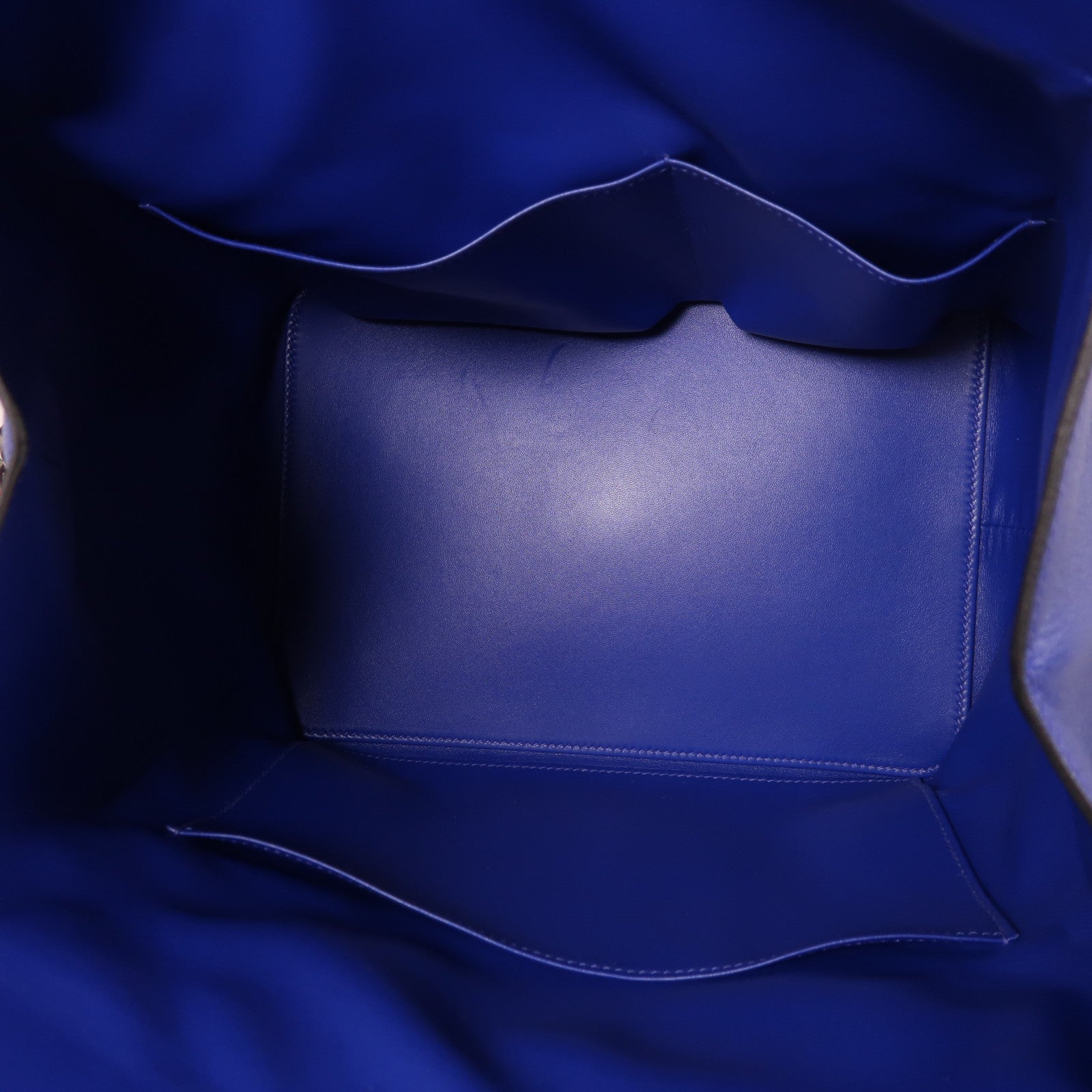 HERMES Evercolor皮革/Swift皮革Toolbox 26銀扣手挽肩背兩用袋Bleu Electrique