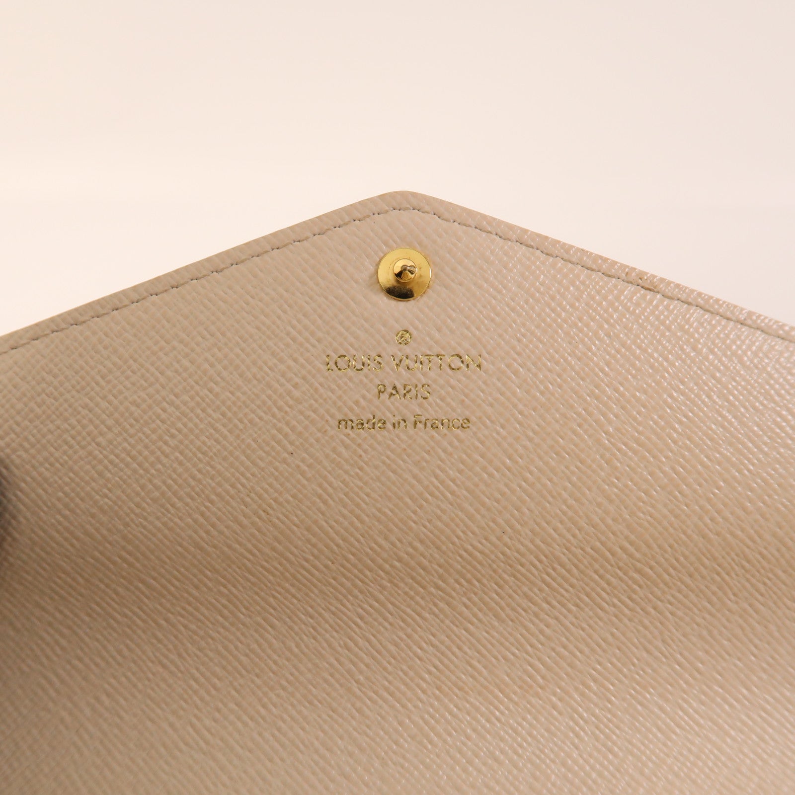 LOUIS VUITTON Damier Azur Sarah Wallet金扣長錢包