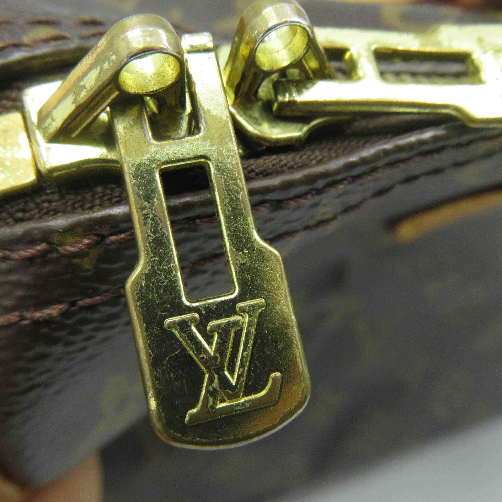 LOUIS VUITTON Monogram Speedy Bandouliere 30金扣手挽肩背兩用袋啡色