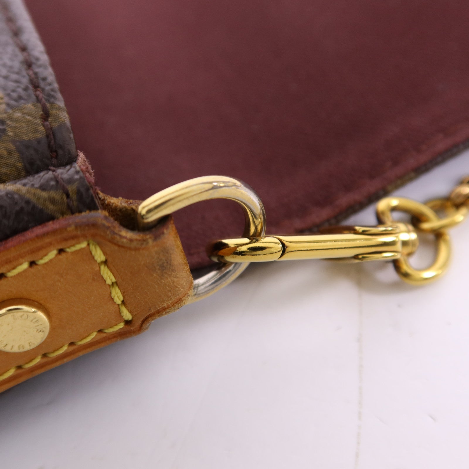 LOUIS VUITTON Monogram Favourite PM金扣手挽肩背兩用袋