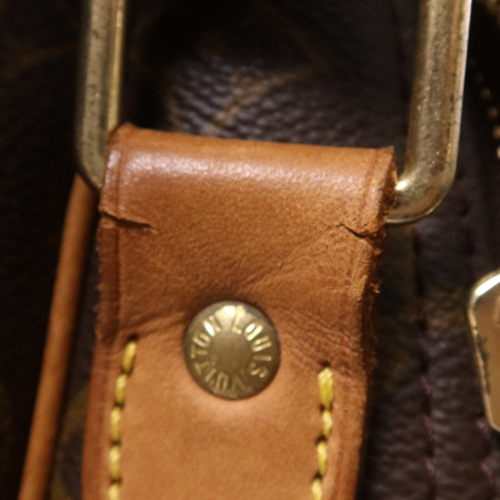 LOUIS VUITTON Monogram Reporter GM金扣肩背袋