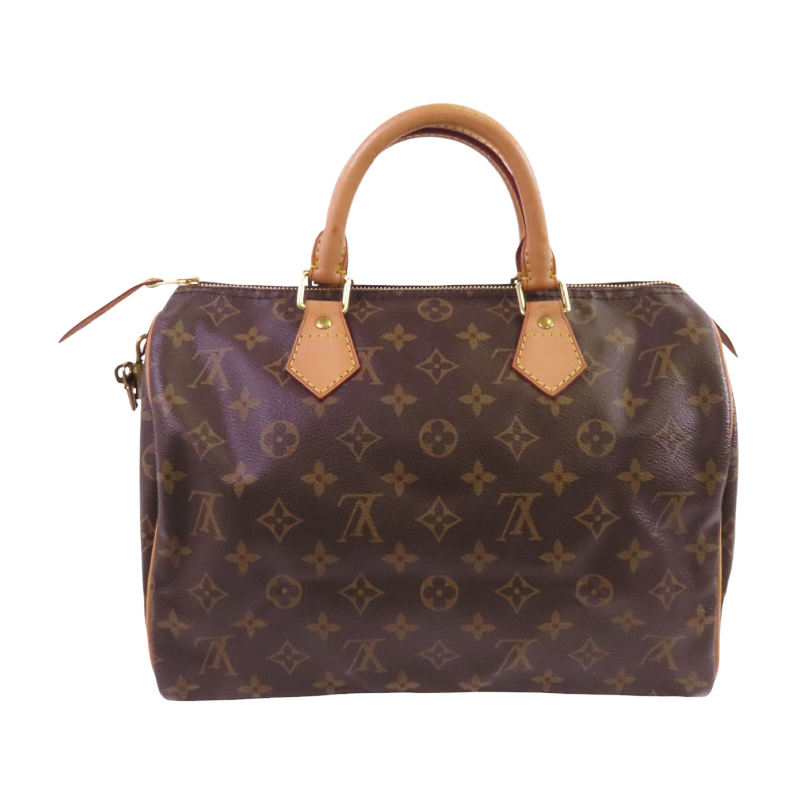 LOUIS VUITTON Monogram Speedy 30金扣手挽袋