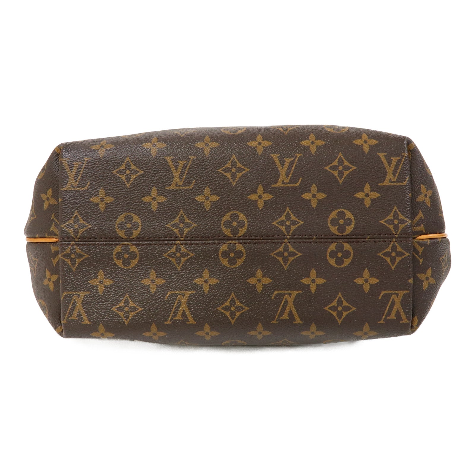 LOUIS VUITTON Monogram Turenne MM金扣手挽肩背兩用袋棕色