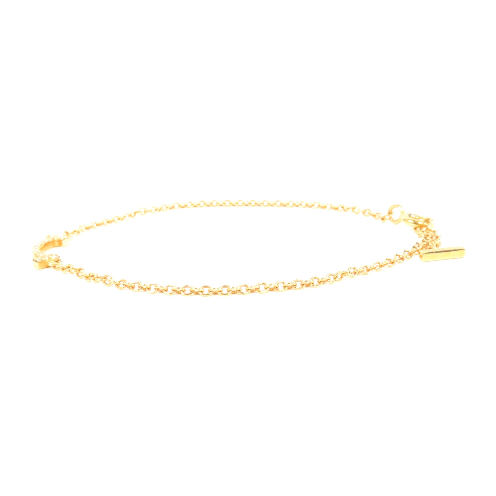 TIFFANY＆CO 【激減優惠】18K黃金T Smile Diamond Bracelet手鏈金色