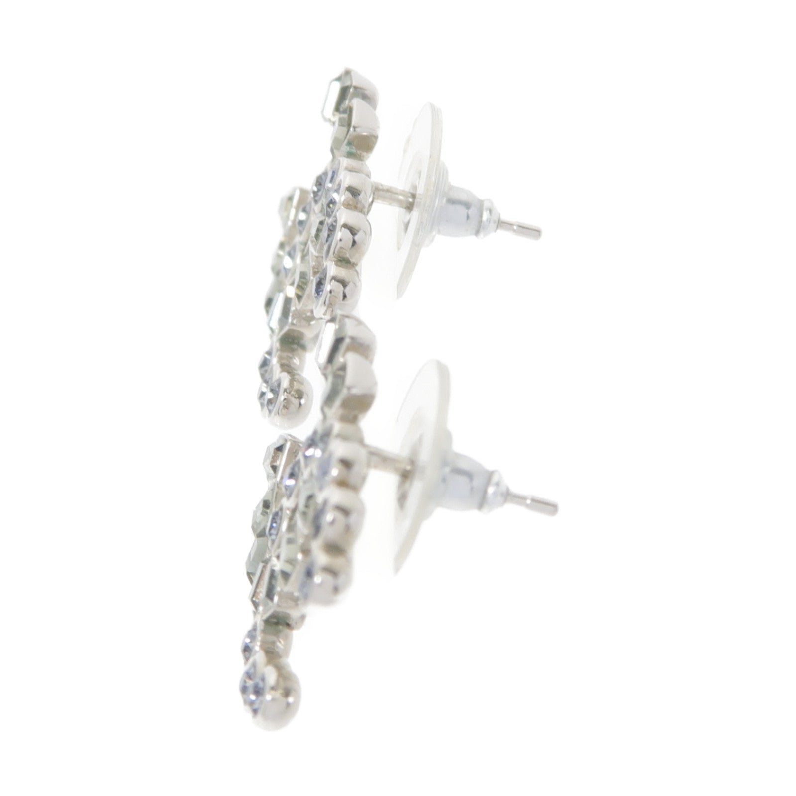 CHANEL 金屬Earrings耳環黑色/銀色