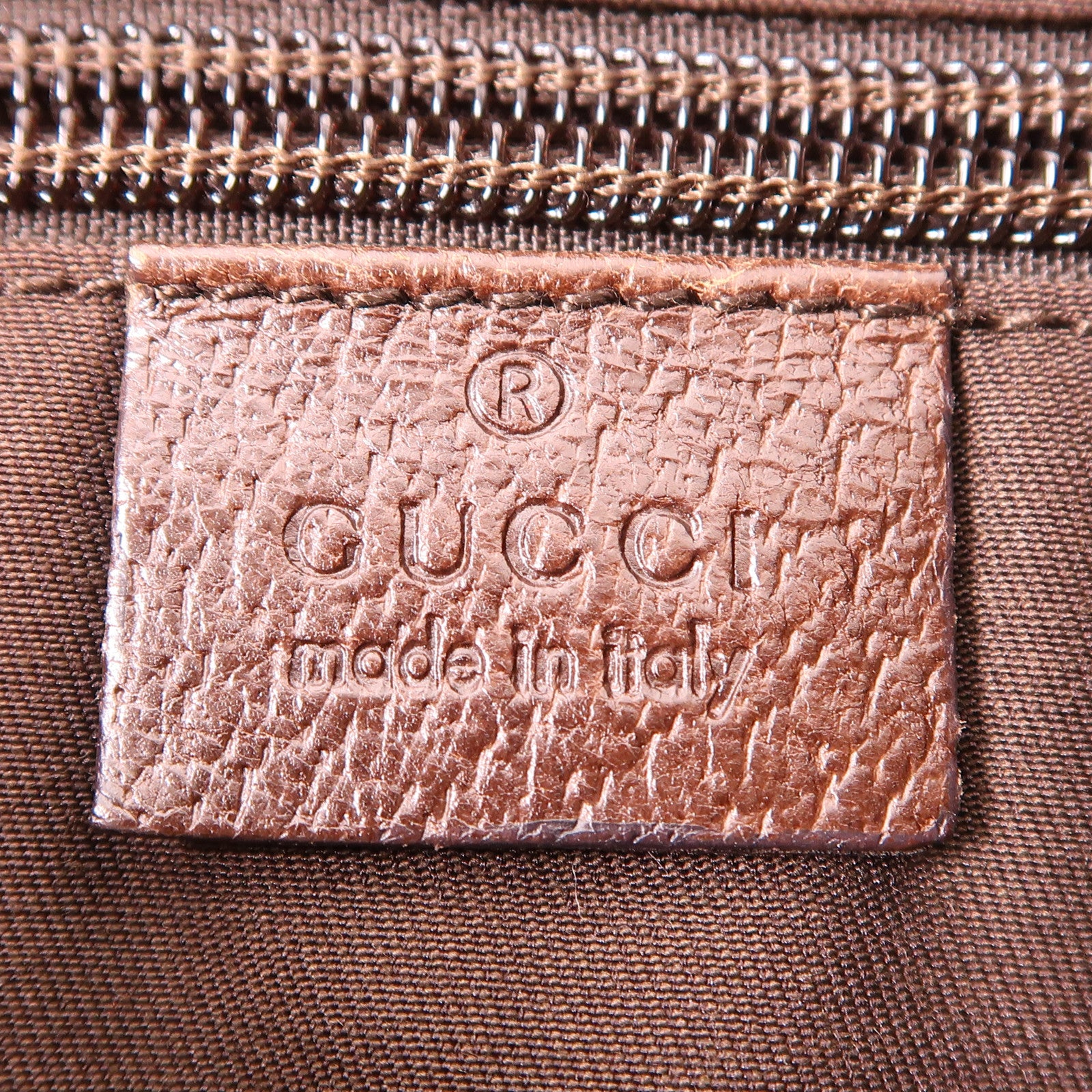 GUCCI 帆布Shoulder Bag銀扣肩背袋