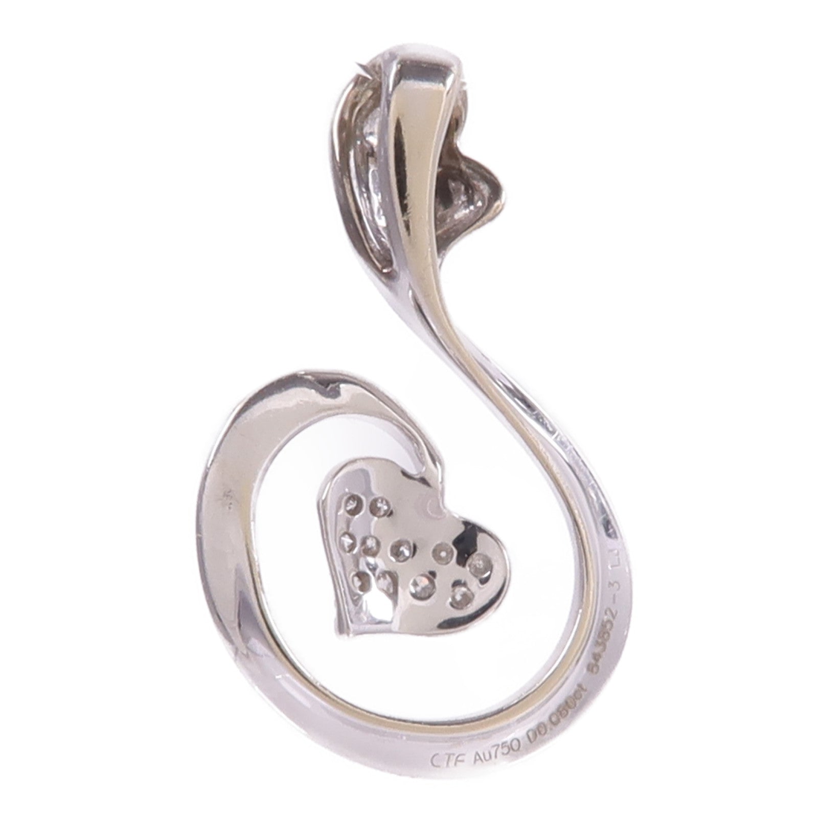JEWELRY 18K白金Diamond Pendant Top鑽石吊墜