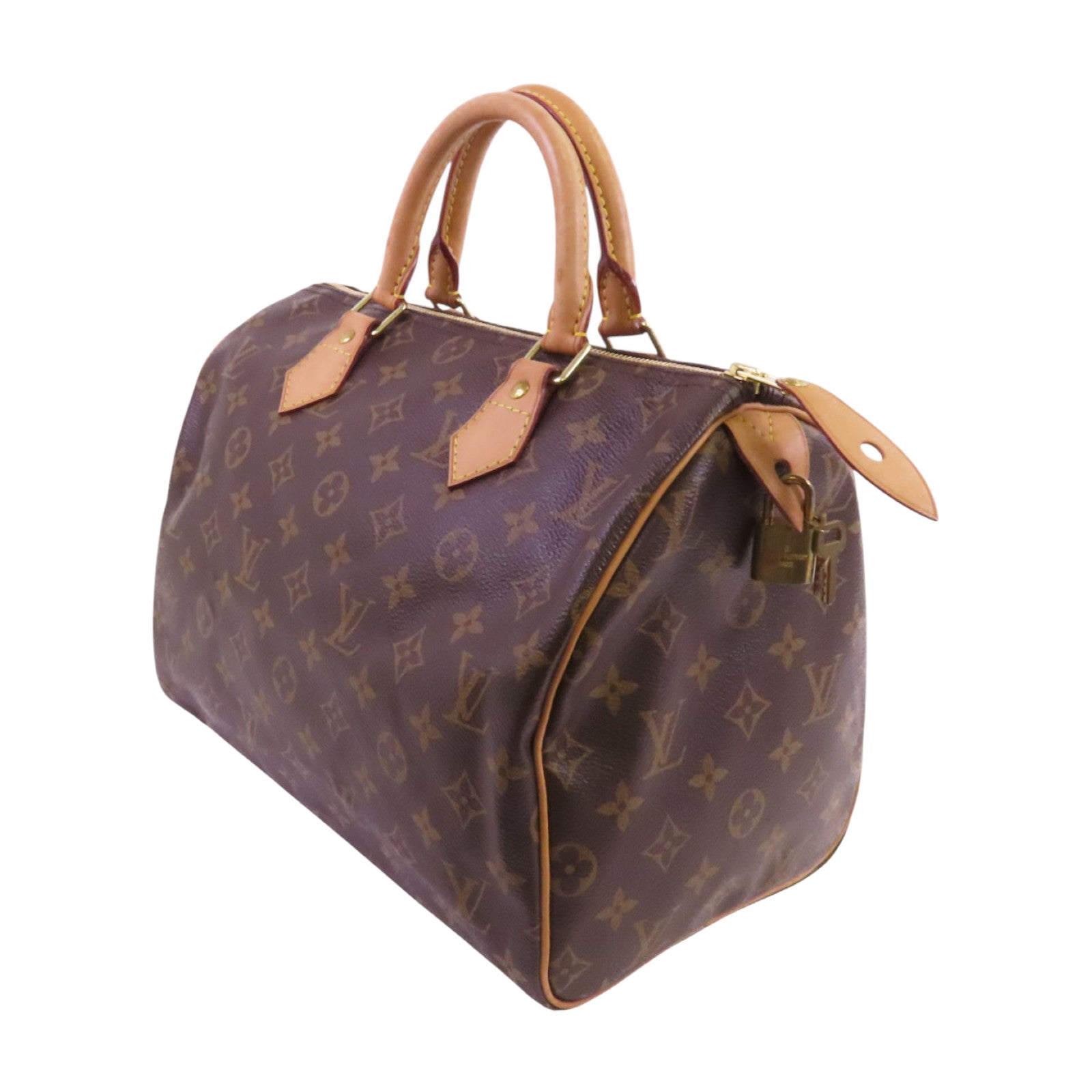 LOUIS VUITTON Monogram Speedy 30金扣手挽袋