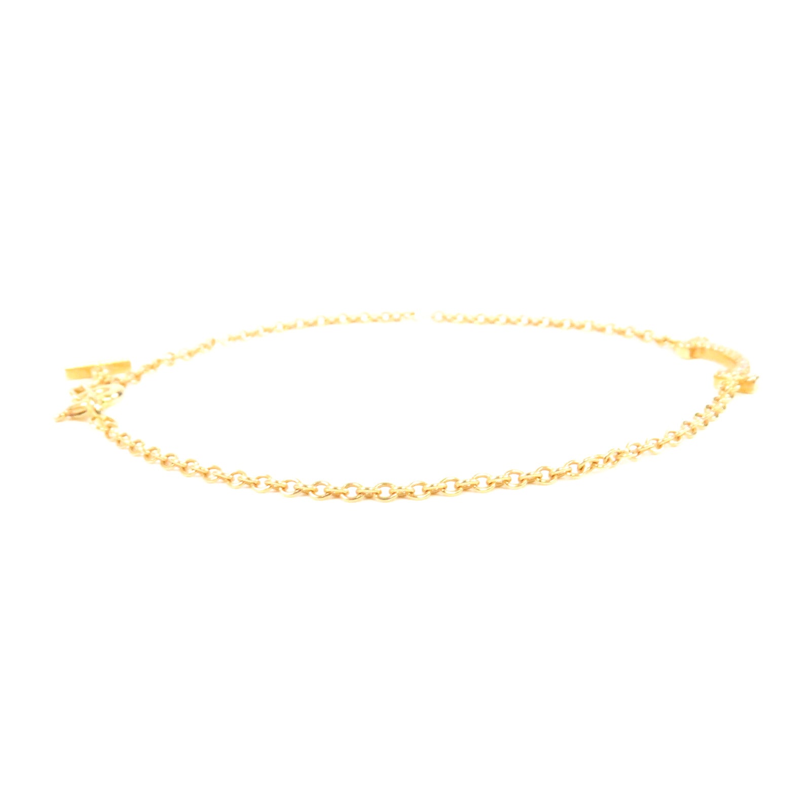 TIFFANY＆CO 【激減優惠】18K黃金T Smile Diamond Bracelet手鏈金色