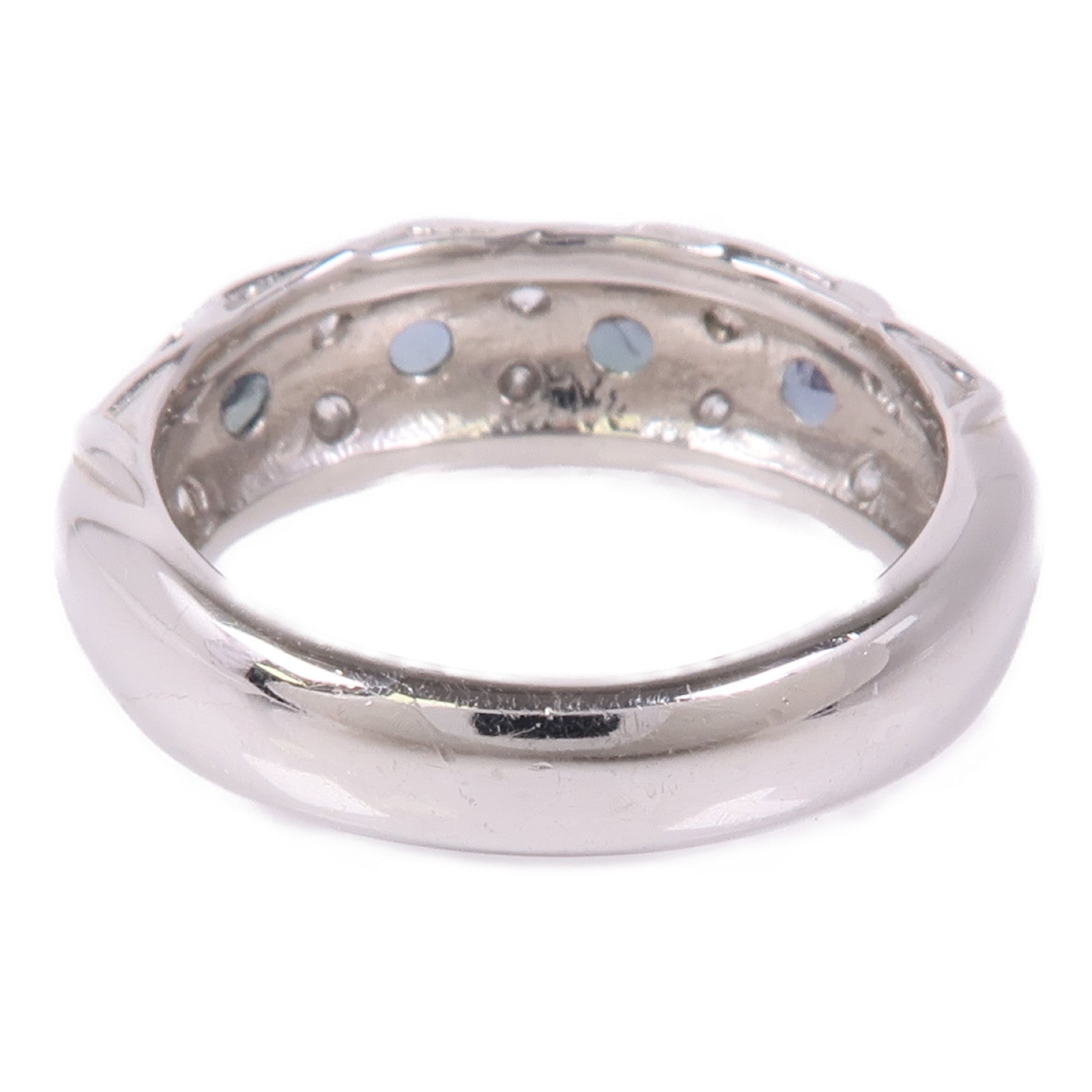 JEWELRY 【激減優惠】PT900鉑金Alexandrite/Diamond Ring紫翠玉/鑽石戒指US#6