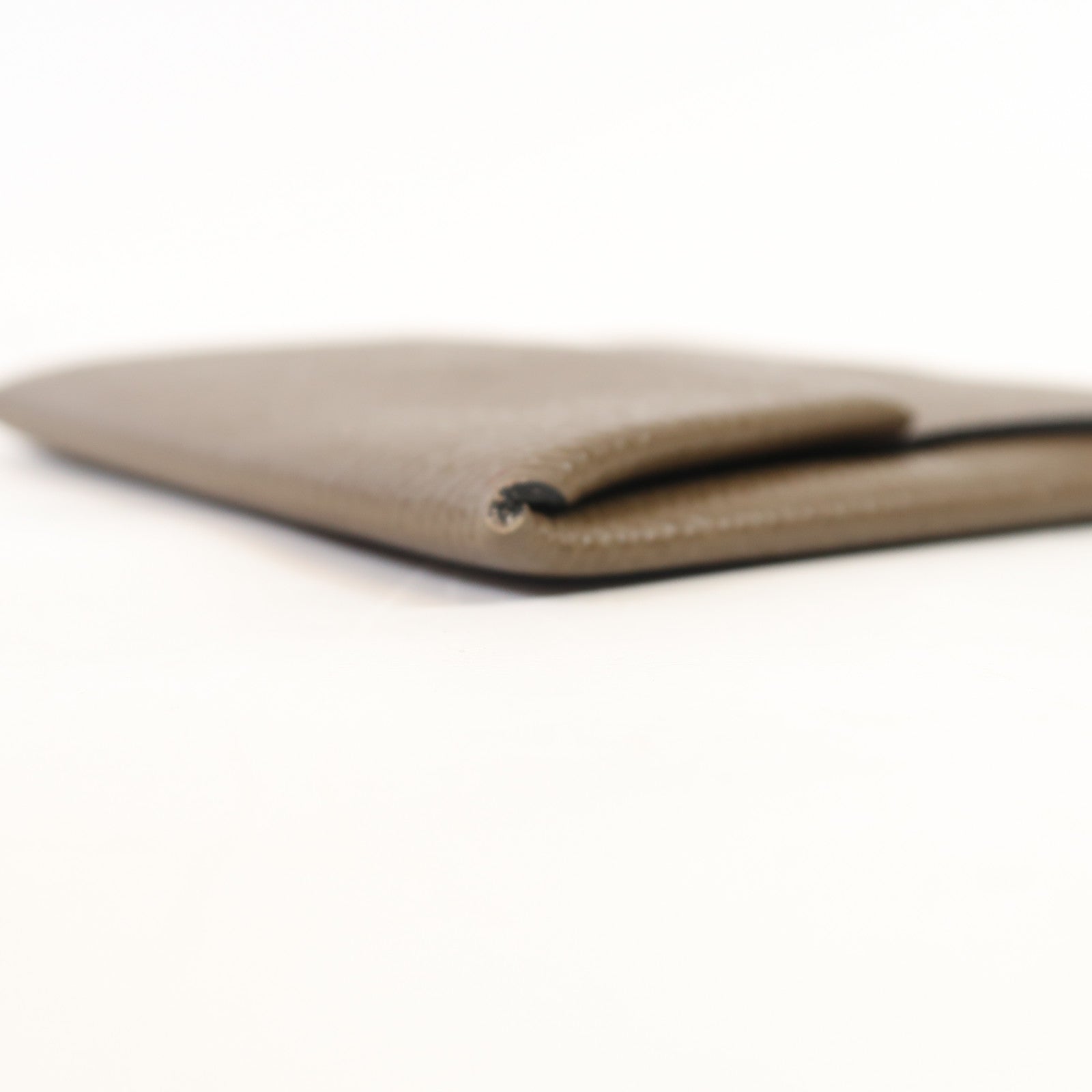 HERMES Epsom皮革Bastia Change Purse銀扣零錢包Toundra