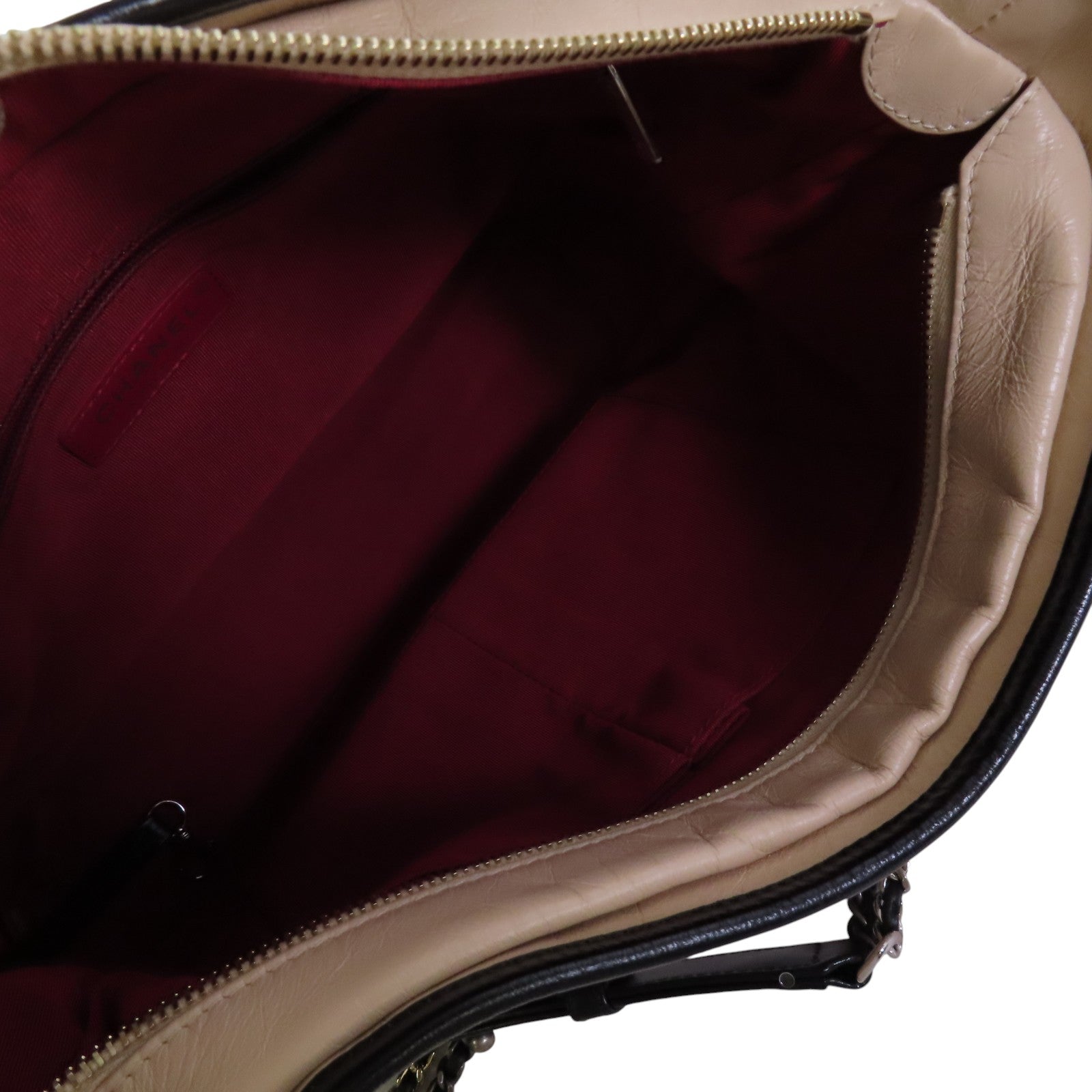 CHANEL 牛皮皮革Gabrielle Large金扣鏈帶肩背袋