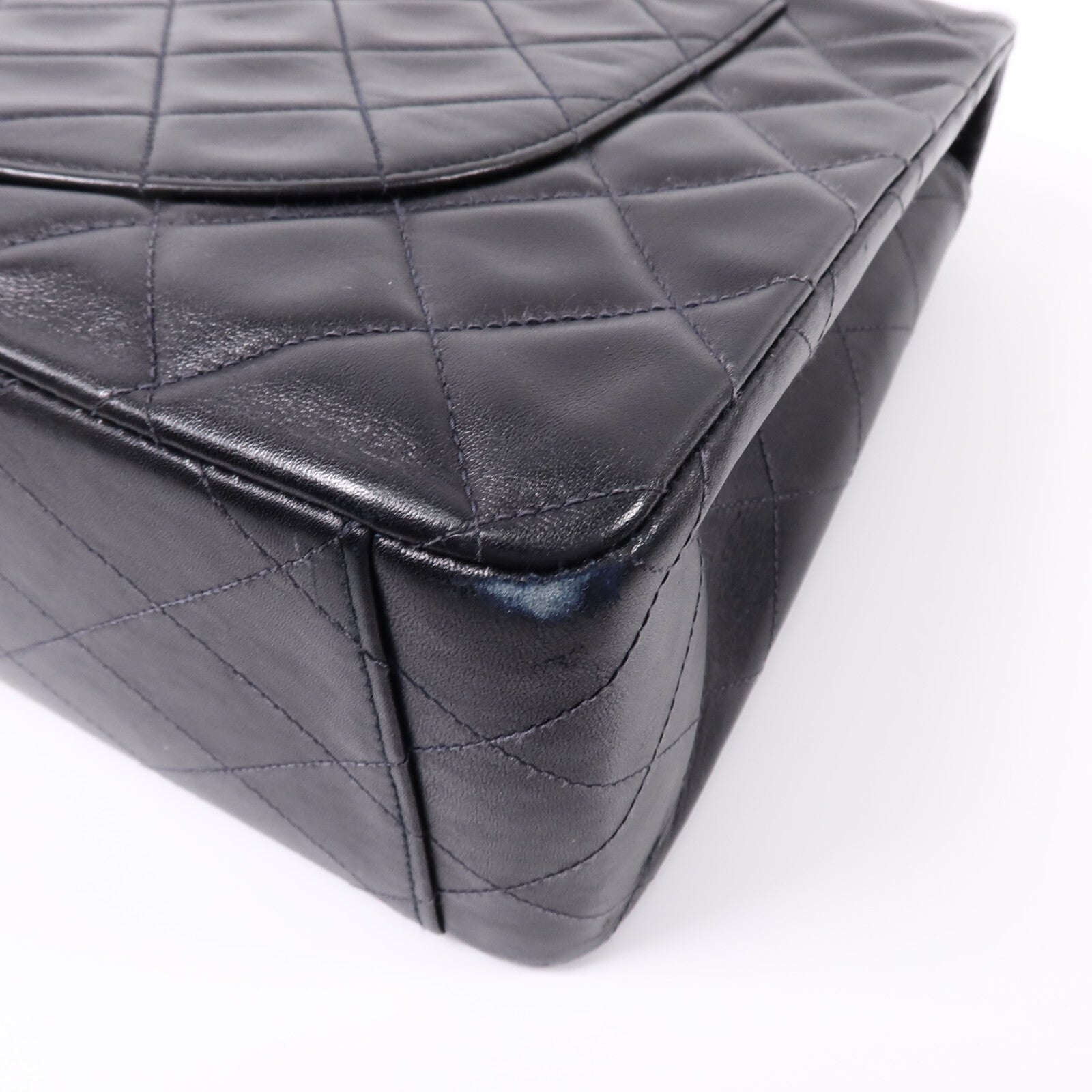 CHANEL 羊皮皮革Vintage Classic Flap鏈帶手挽肩背兩用袋