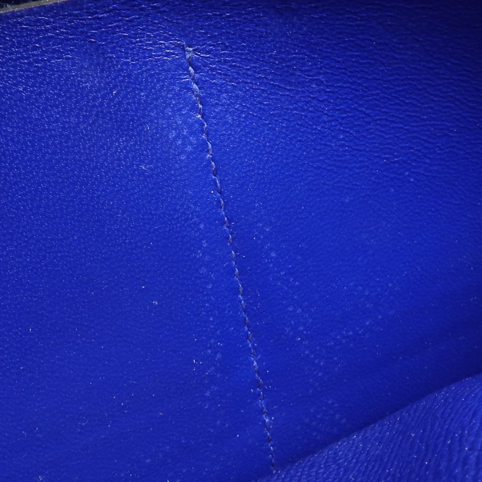 HERMES Epsom皮革Kelly Long Wallet銀扣長錢包Bleu Electrique