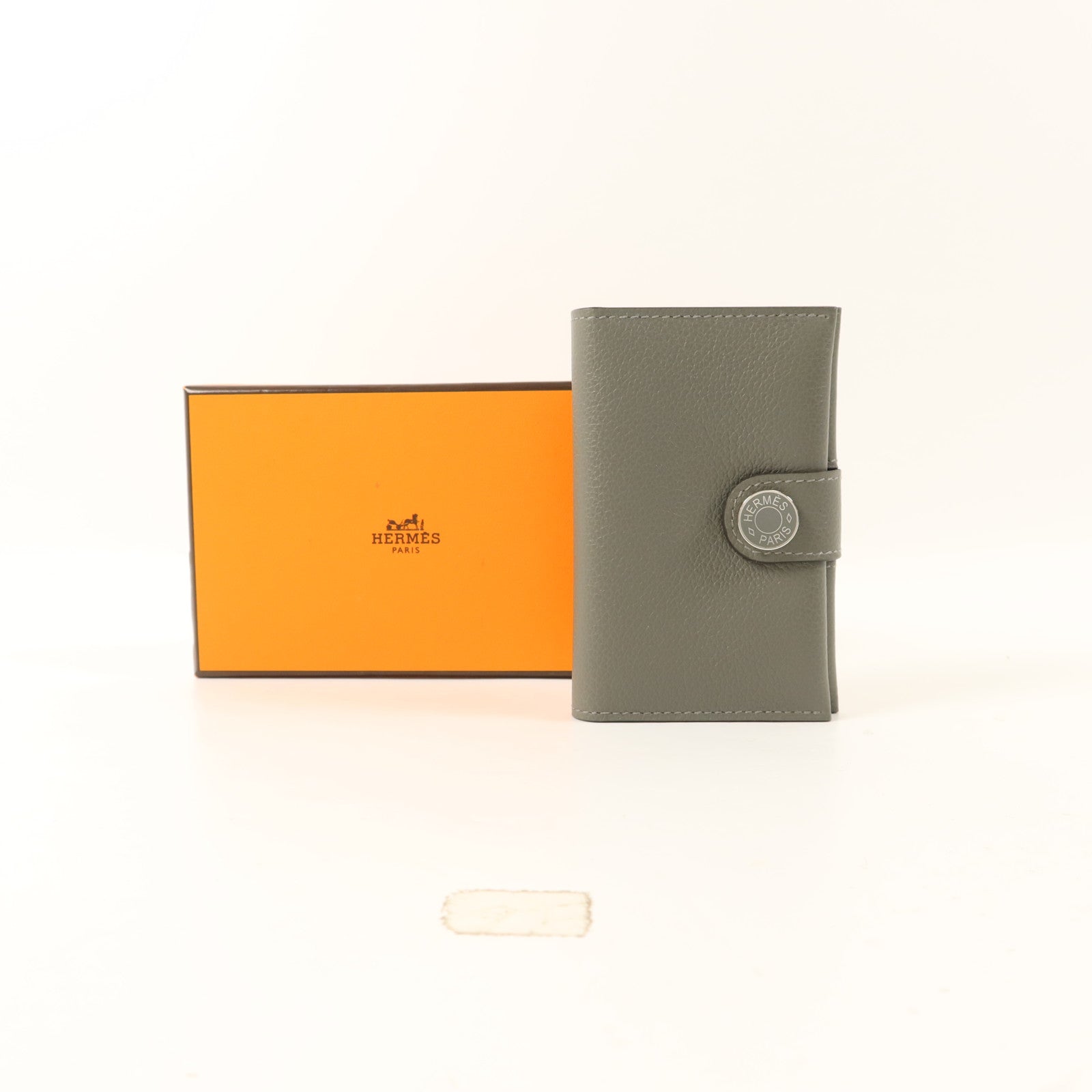 HERMES Evercolor皮革R.M.S Card Holder卡片套Gris Meyer