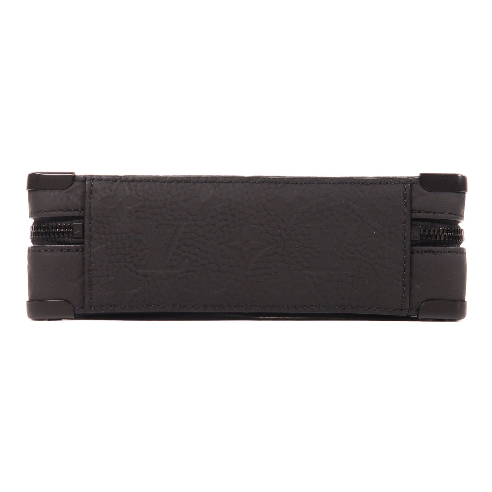 LOUIS VUITTON Taurillon Monogram Handle Soft Trunk肩背袋黑色