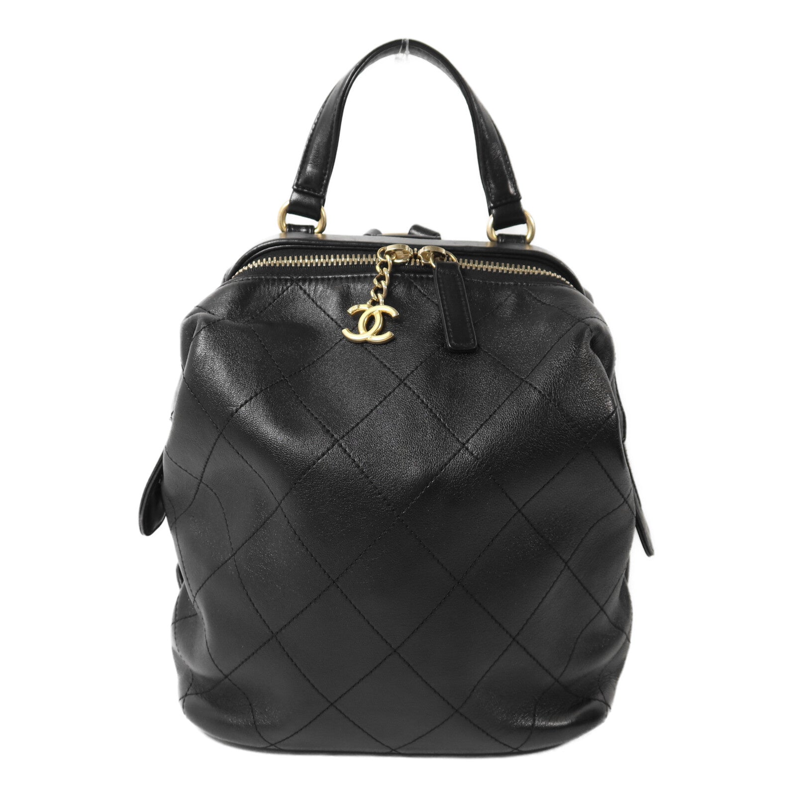 CHANEL 羊皮皮革Shoulder Bag鏈帶背包