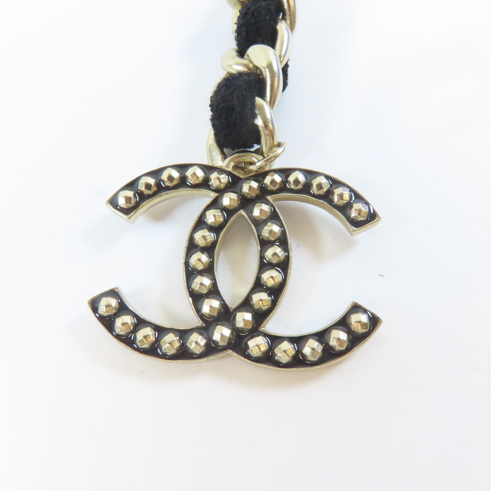 CHANEL 【激減優惠】金屬Chain Belt腰帶黑色/金色