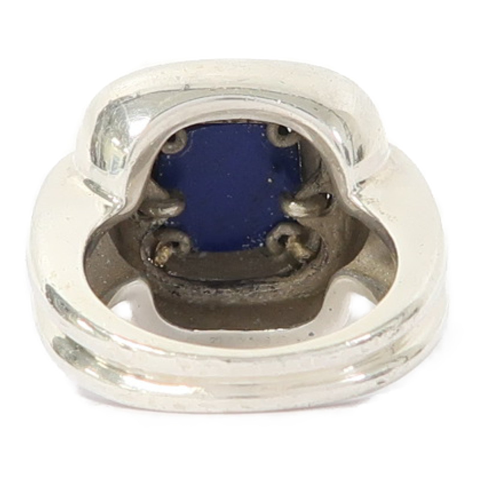 TIFFANY＆CO 925純銀/18K金Lapis Ring戒指US#4.75