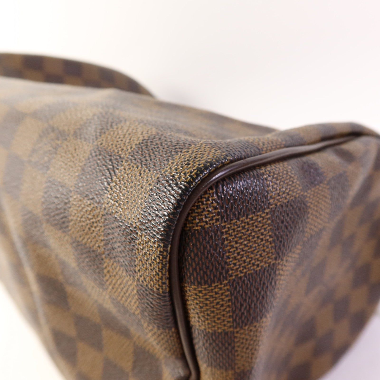LOUIS VUITTON Damier Speedy 30金扣手挽袋