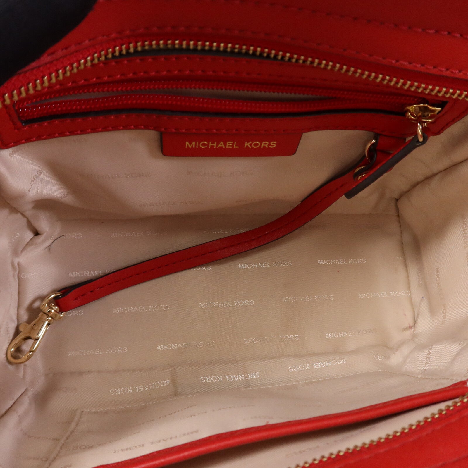 Michael Kors 牛皮皮革Shoulder Bag金扣肩背袋