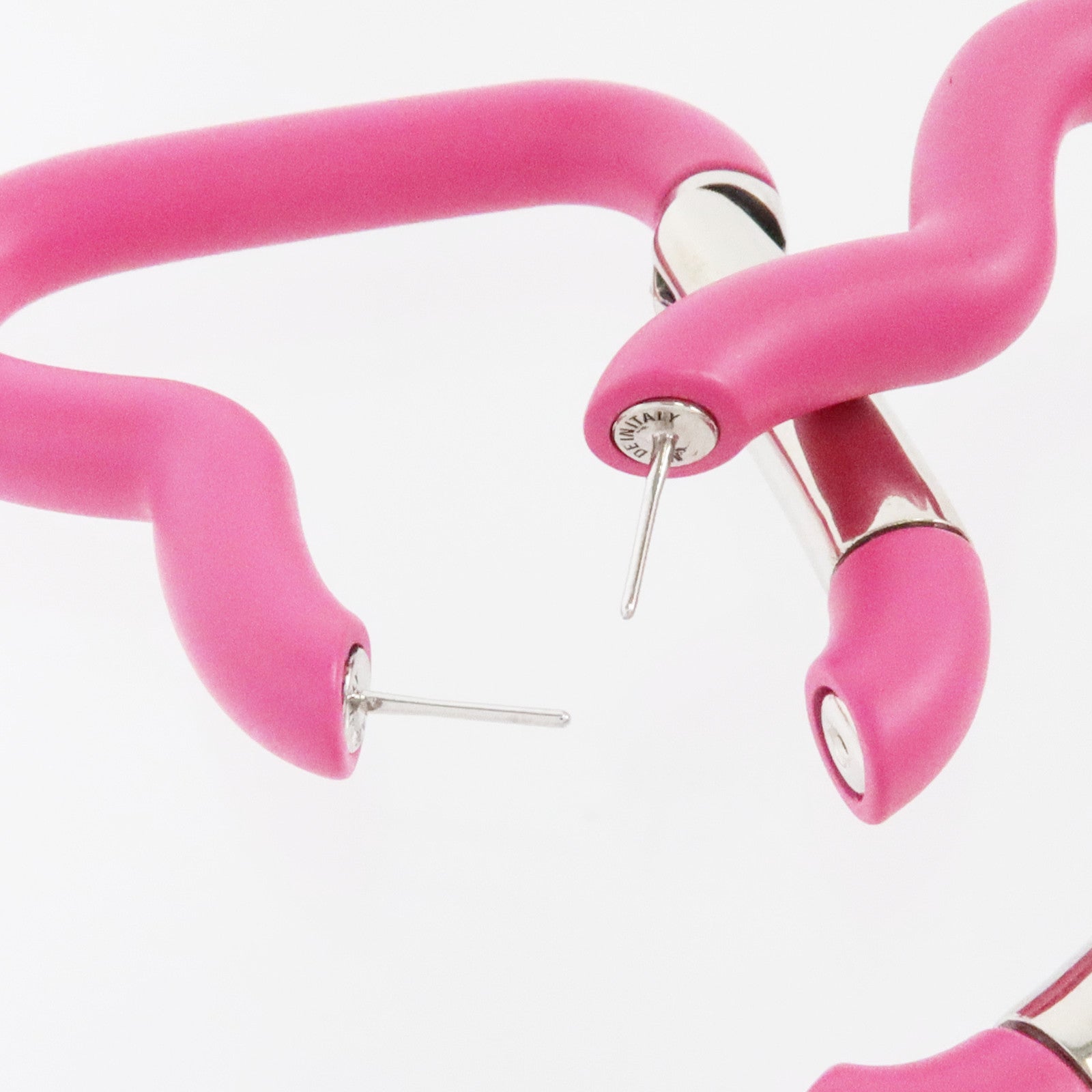 BALENCIAGA PVC/金屬Love Clip Earrings耳環