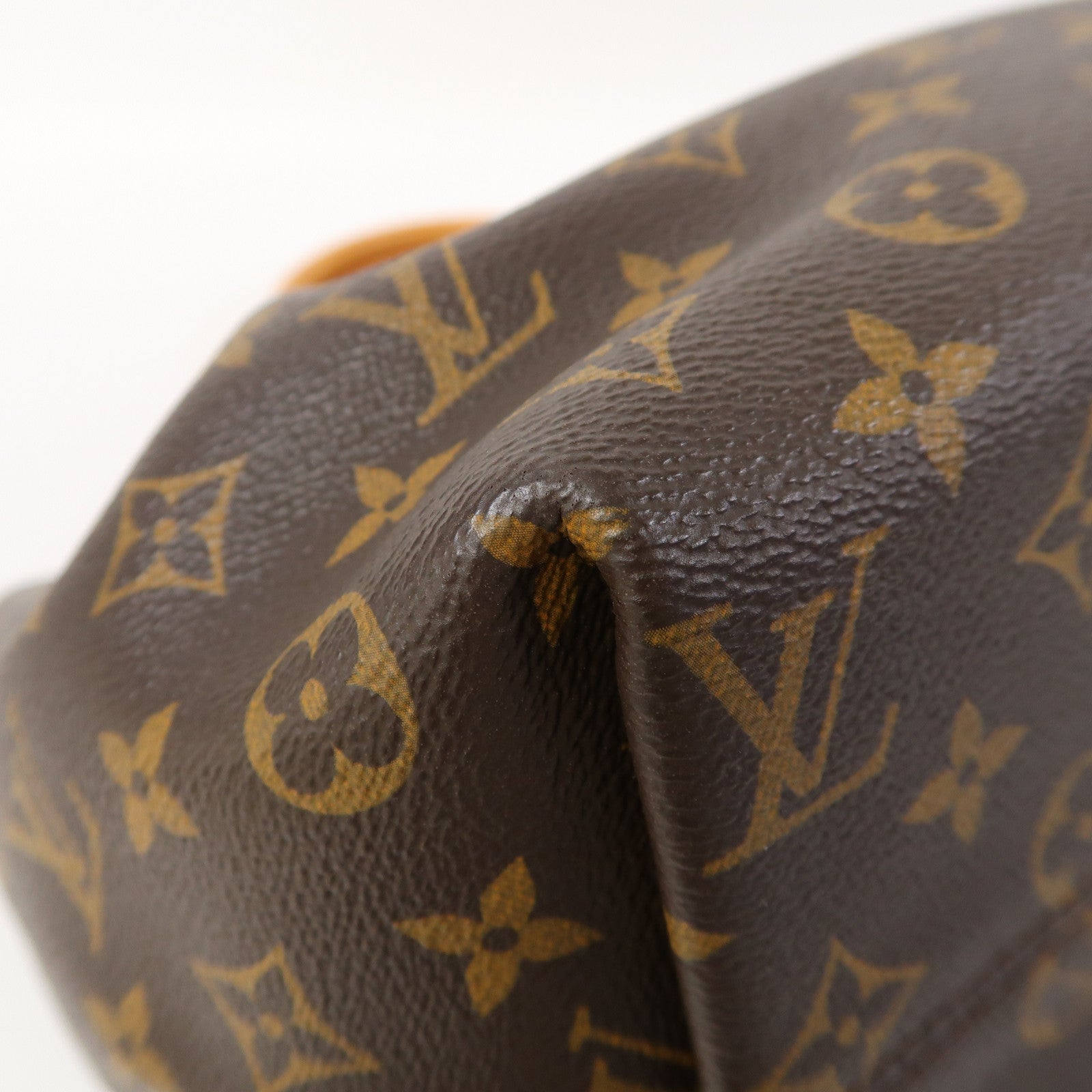 LOUIS VUITTON Monogram Turenne MM金扣手挽肩背兩用袋棕色