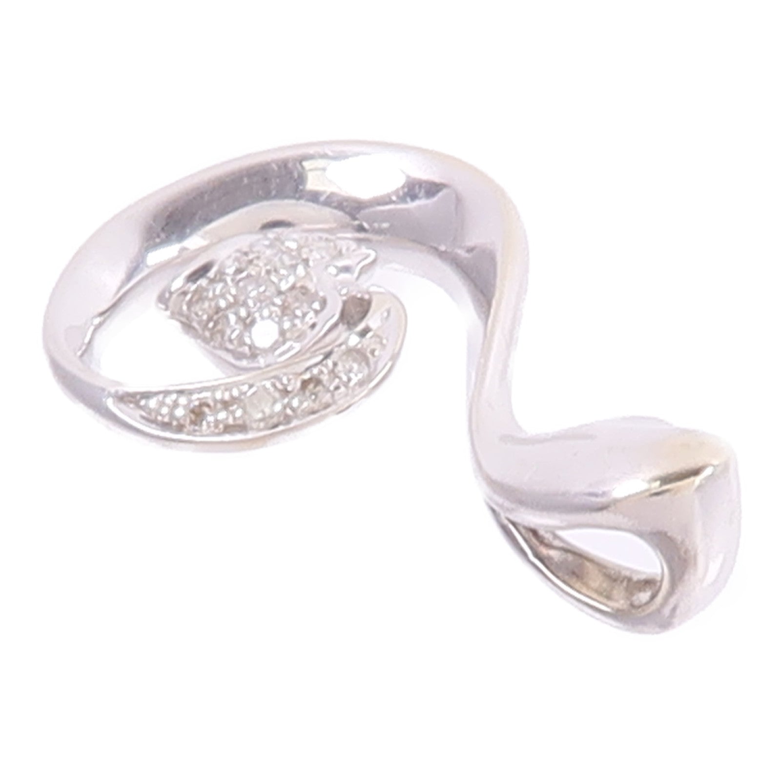 JEWELRY 18K白金Diamond Pendant Top鑽石吊墜