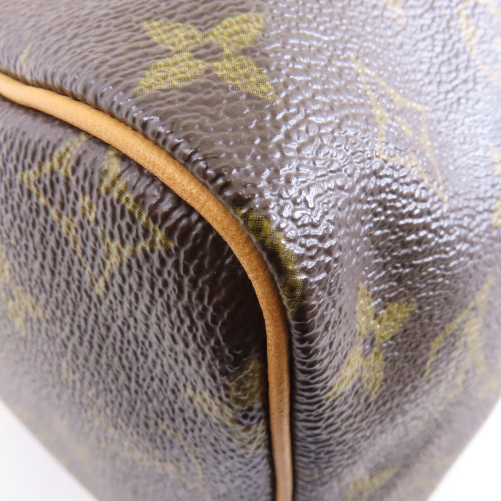 LOUIS VUITTON Monogram Speedy 30金扣手挽袋棕色