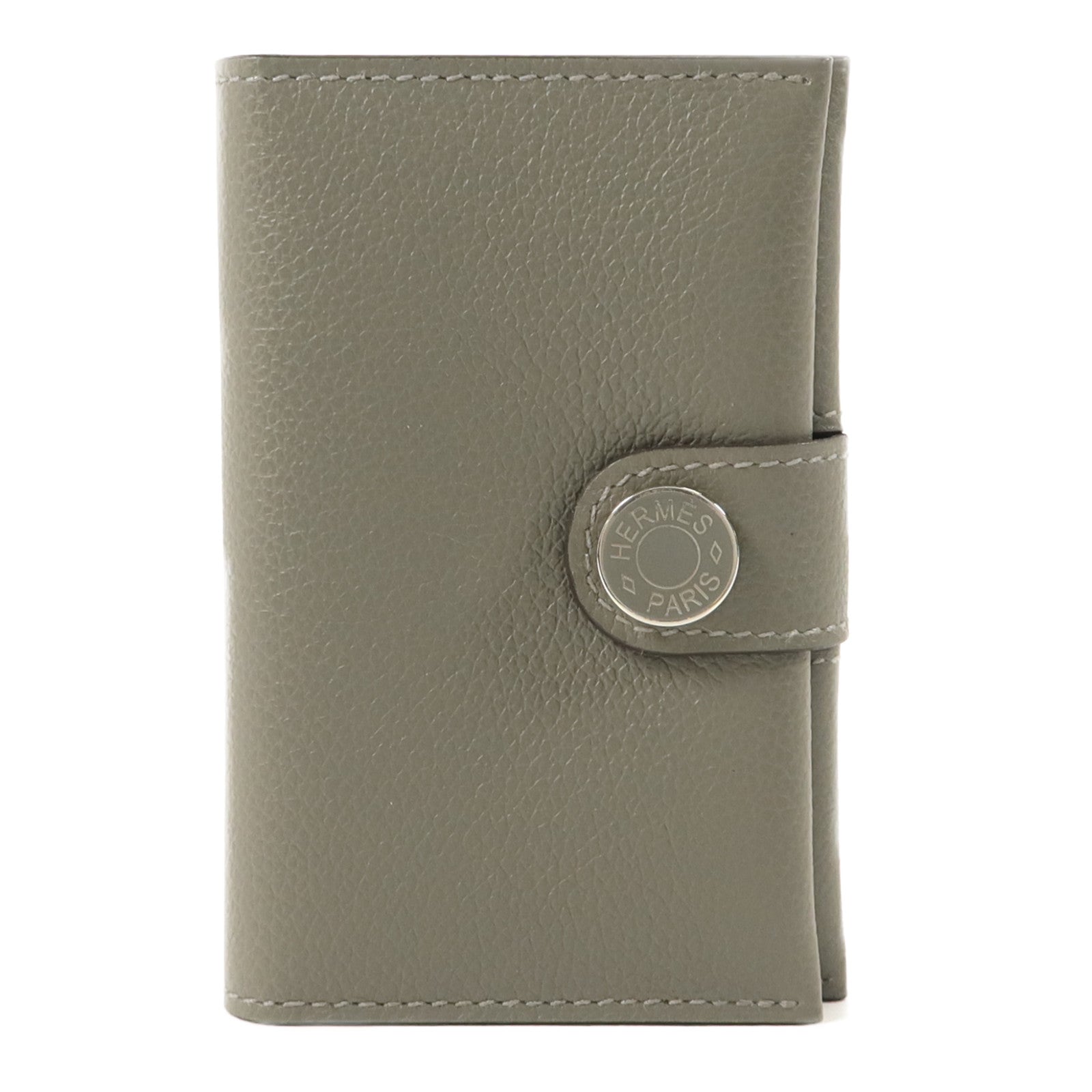 HERMES Evercolor皮革R.M.S Card Holder卡片套Gris Meyer