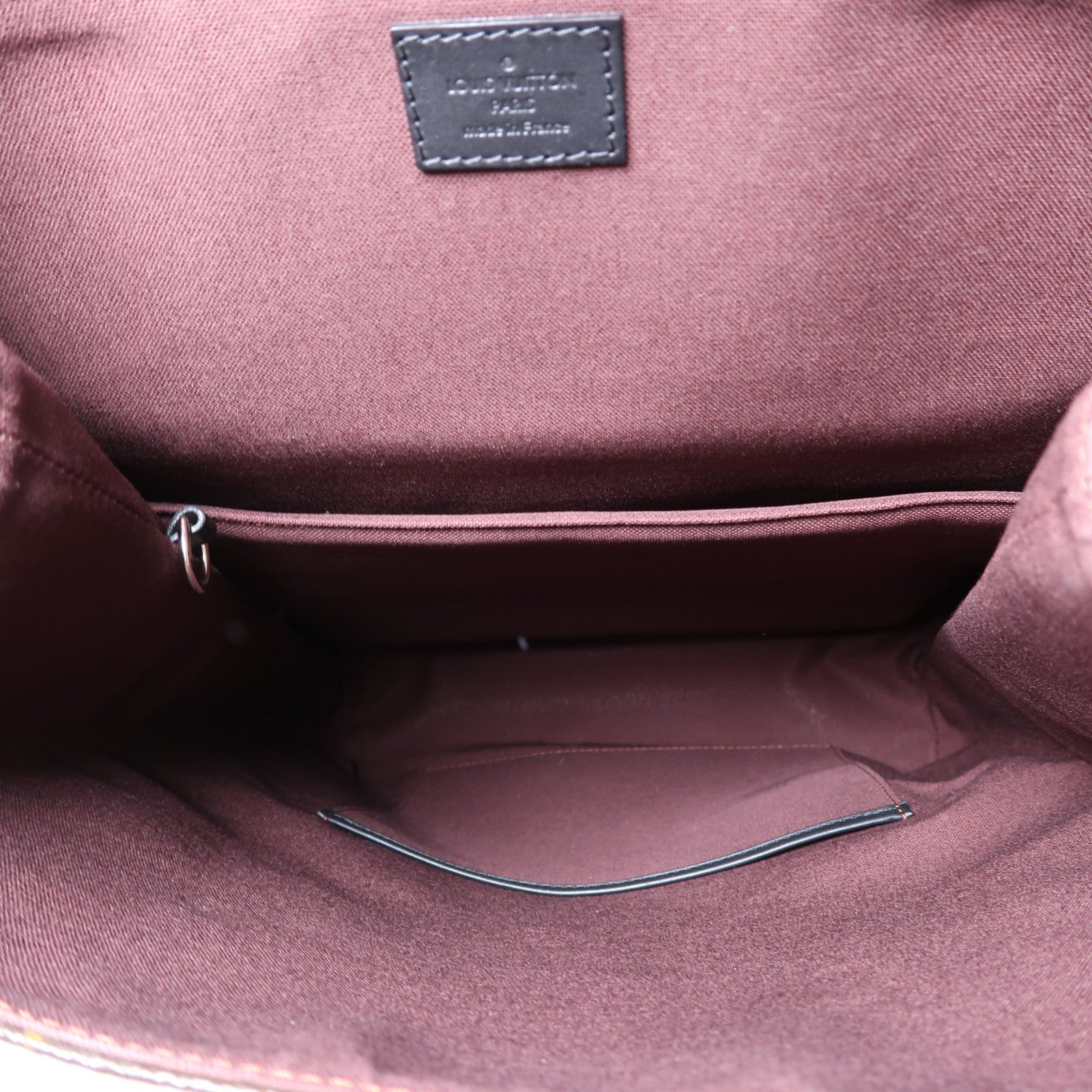 LOUIS VUITTON Monogram Macassar Parc銀扣背包啡色