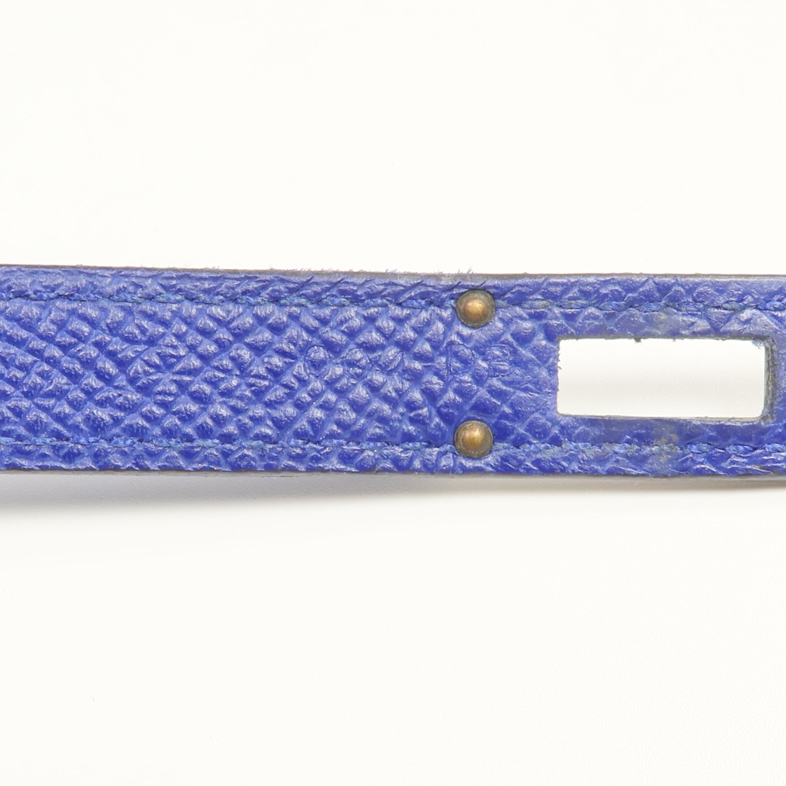 HERMES Epsom皮革Kelly Long Wallet銀扣長錢包Bleu Electrique