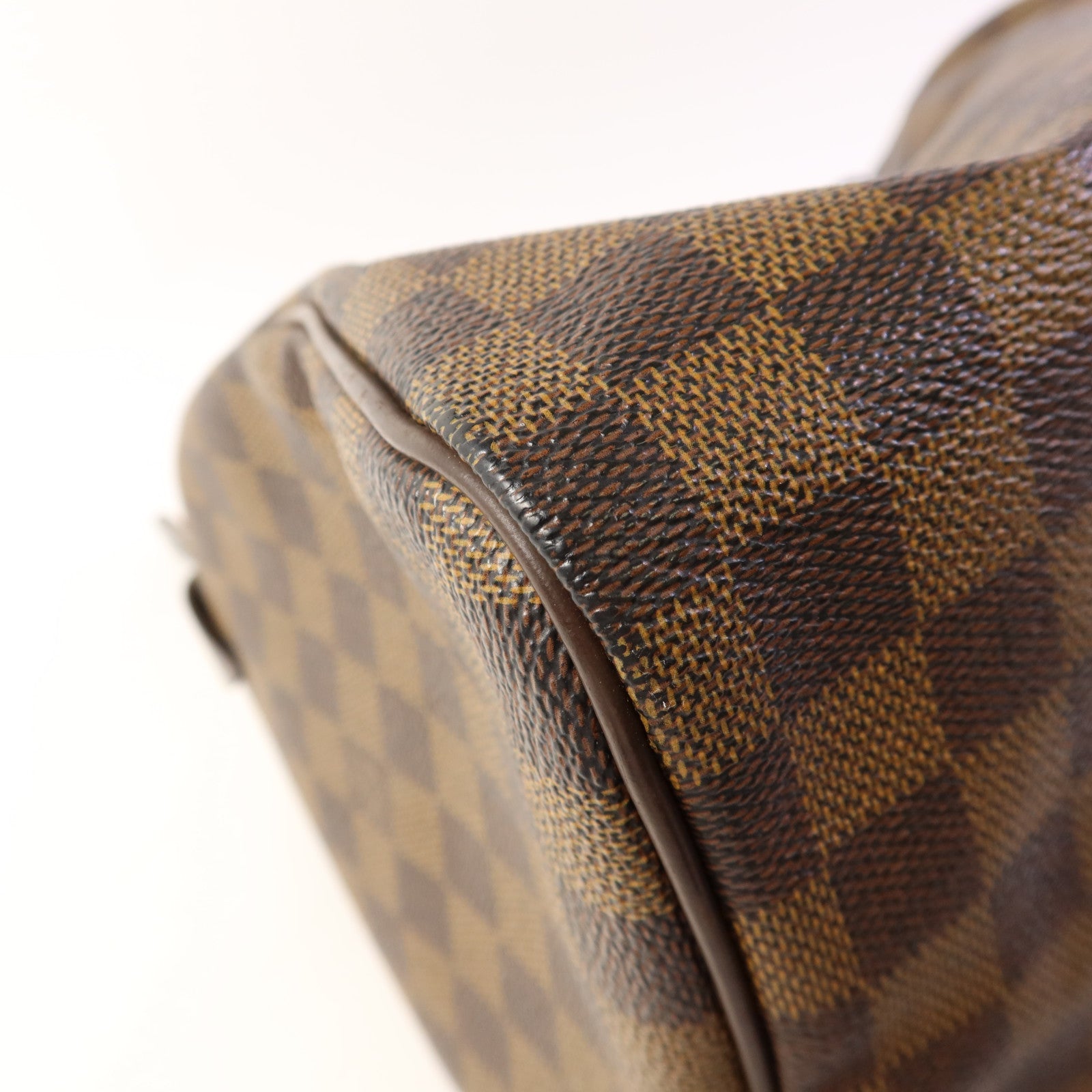 LOUIS VUITTON Damier Speedy 30金扣手挽袋