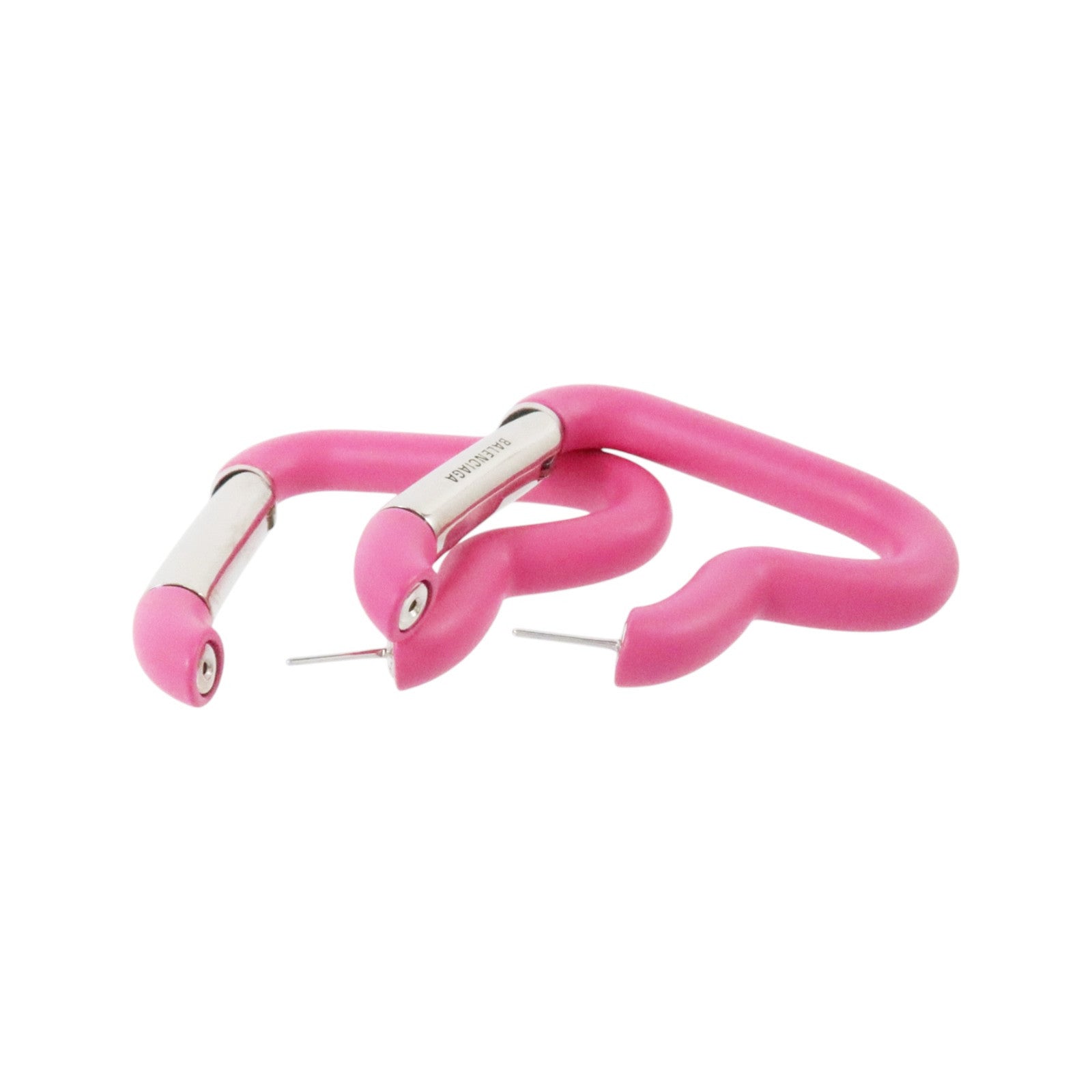 BALENCIAGA PVC/金屬Love Clip Earrings耳環