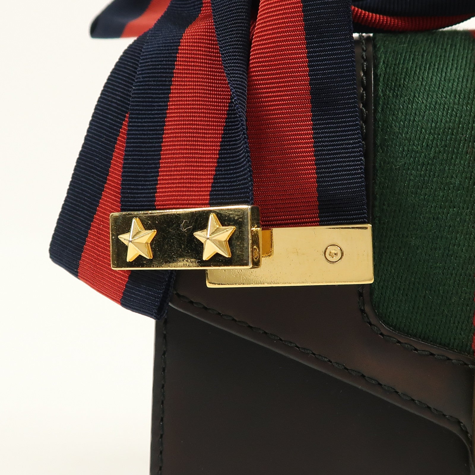 GUCCI 牛皮皮革Sylvie Mini Bag金扣鏈帶肩背袋