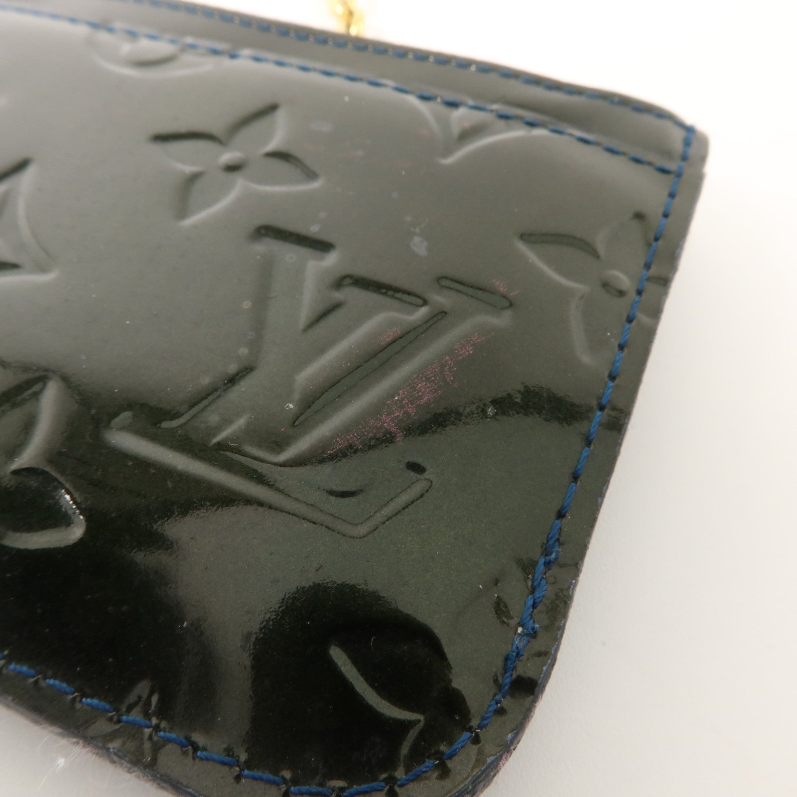 LOUIS VUITTON Monogram Vernis Pochette Cles NM金扣零錢包