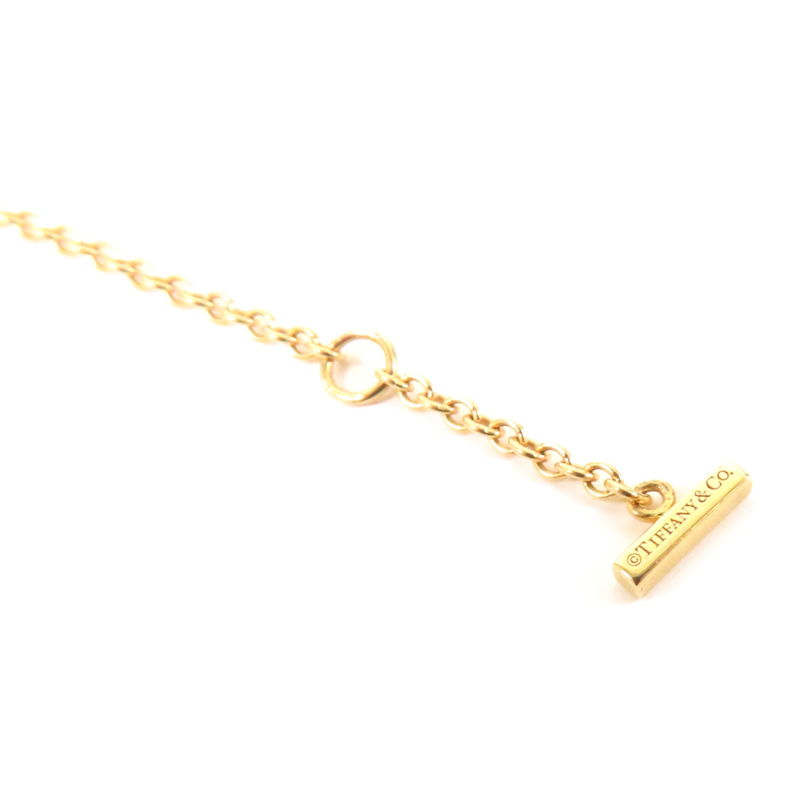 TIFFANY＆CO 【激減優惠】18K黃金T Smile Diamond Bracelet手鏈金色
