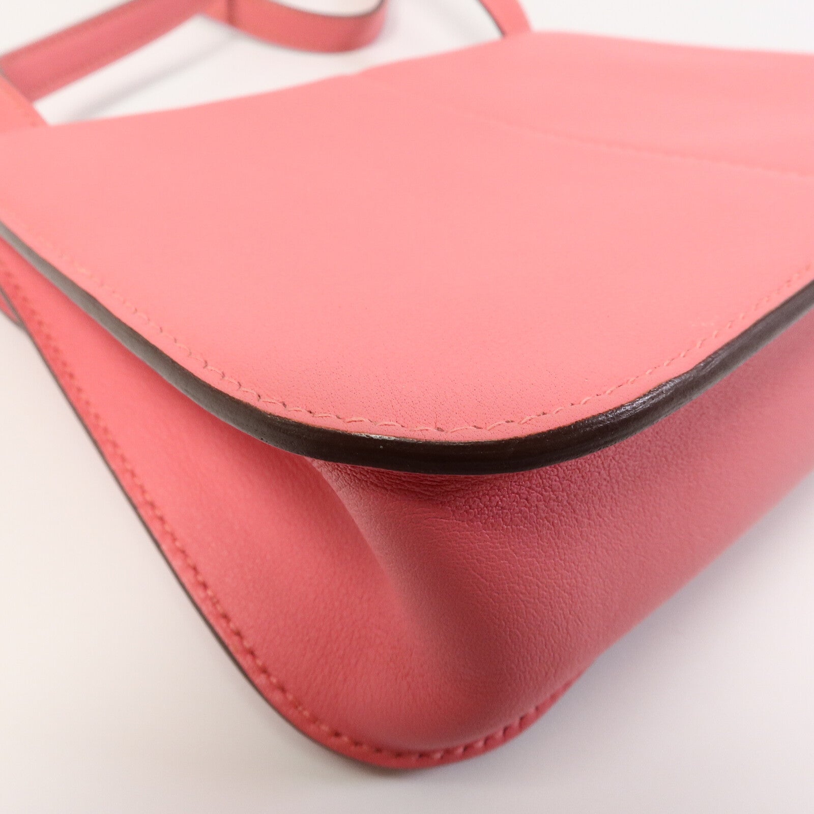 HERMES Swift皮革Mini Halzan手挽肩背兩用袋Rose Azalee
