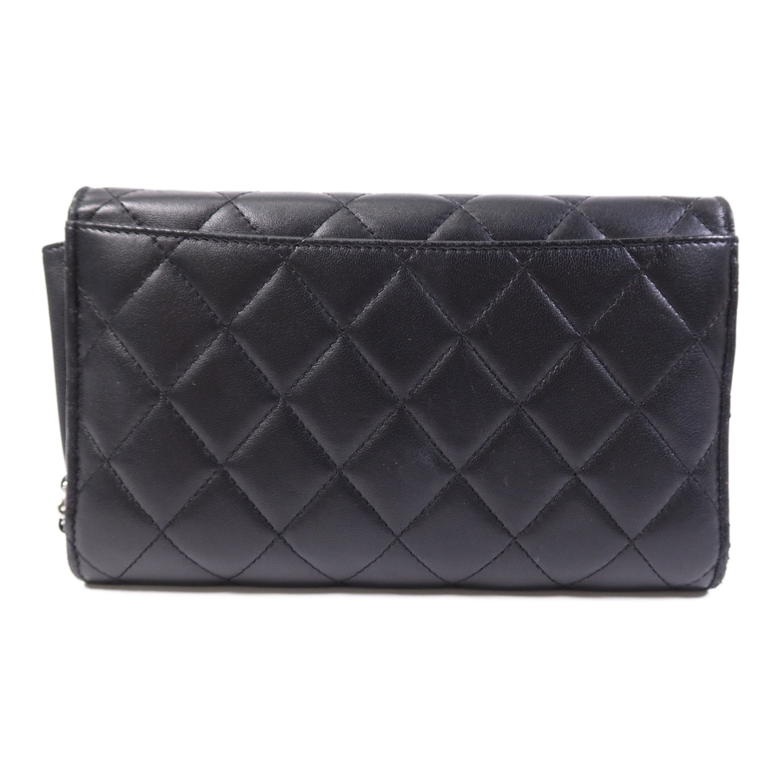 CHANEL 羊皮皮革Chain Shoulder Bag銀扣鏈帶肩背袋
