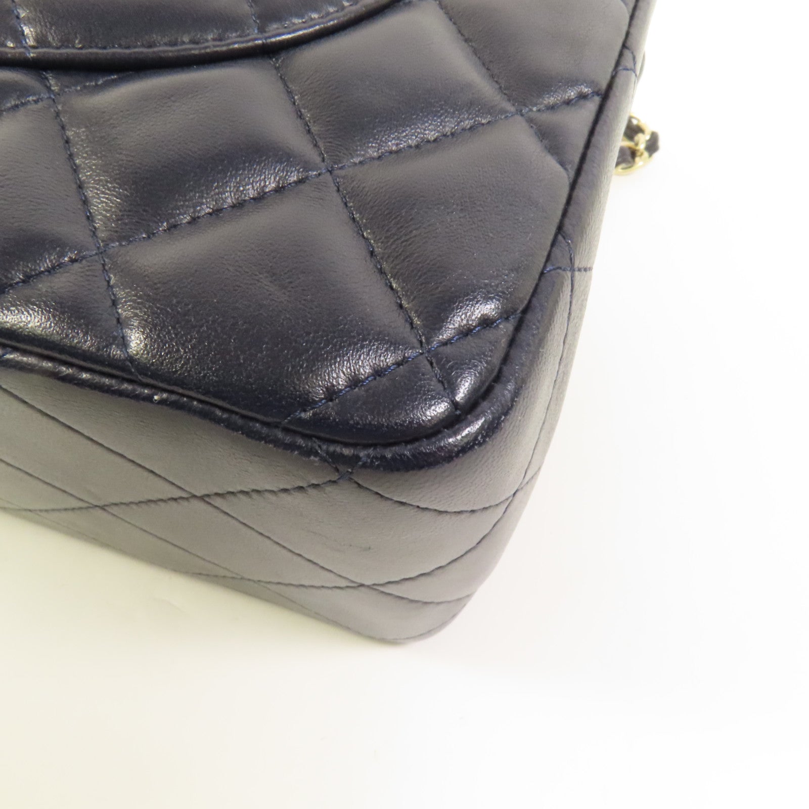 CHANEL 羊皮皮革Large Classic金扣鏈帶肩背袋