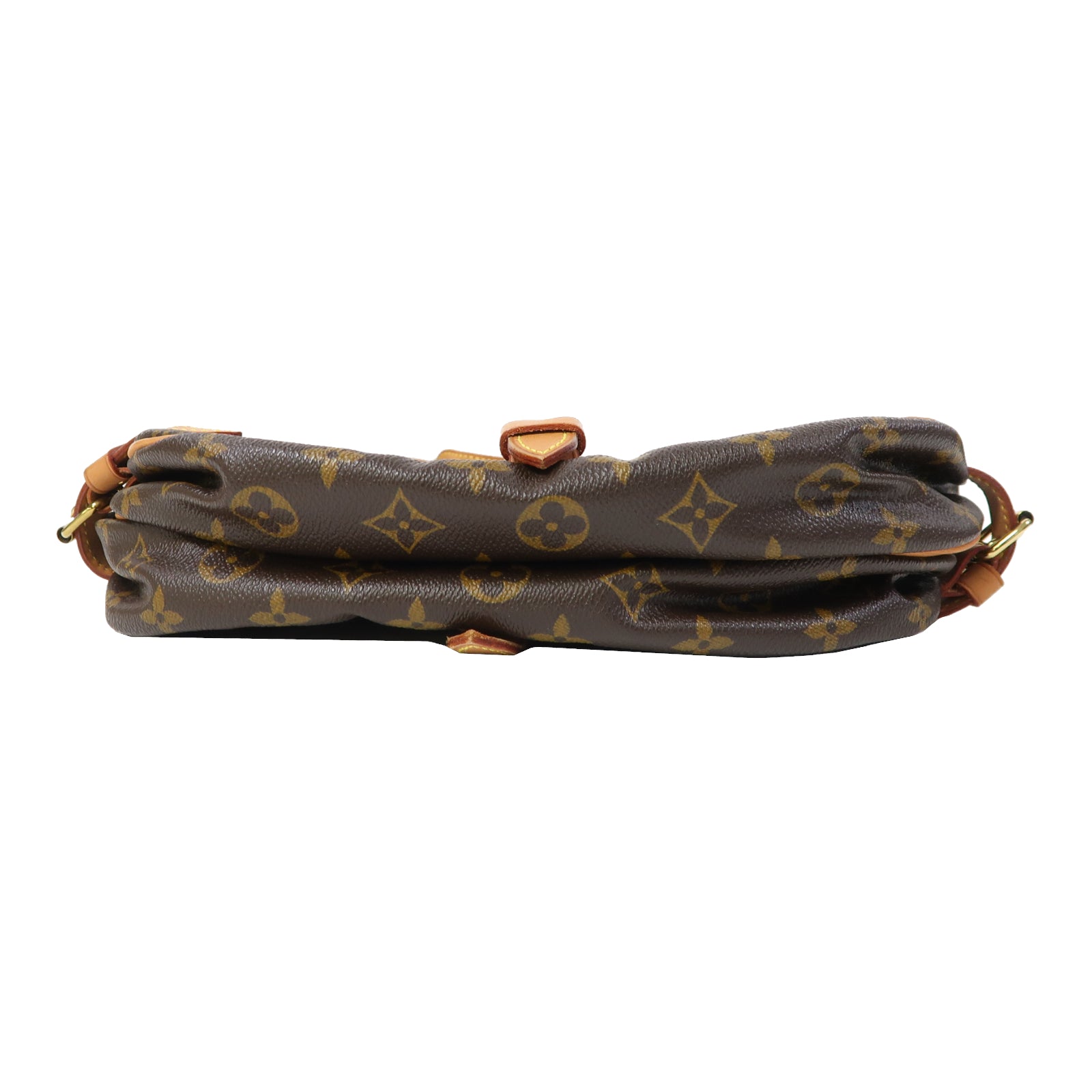 LOUIS VUITTON Monogram Saumur 30金扣肩背袋啡色